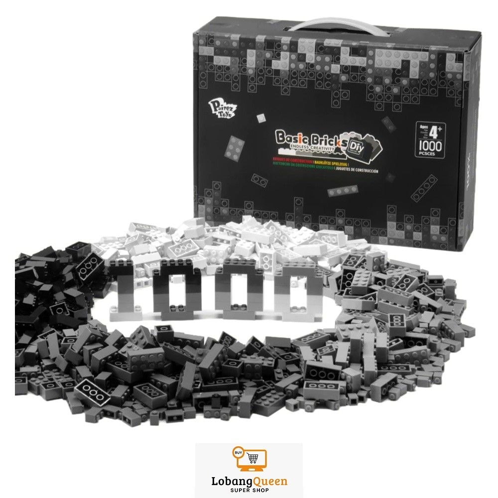 1000 Piece Blocks for Building, Classic Bulk 2x4 Basics Bricks Building ...