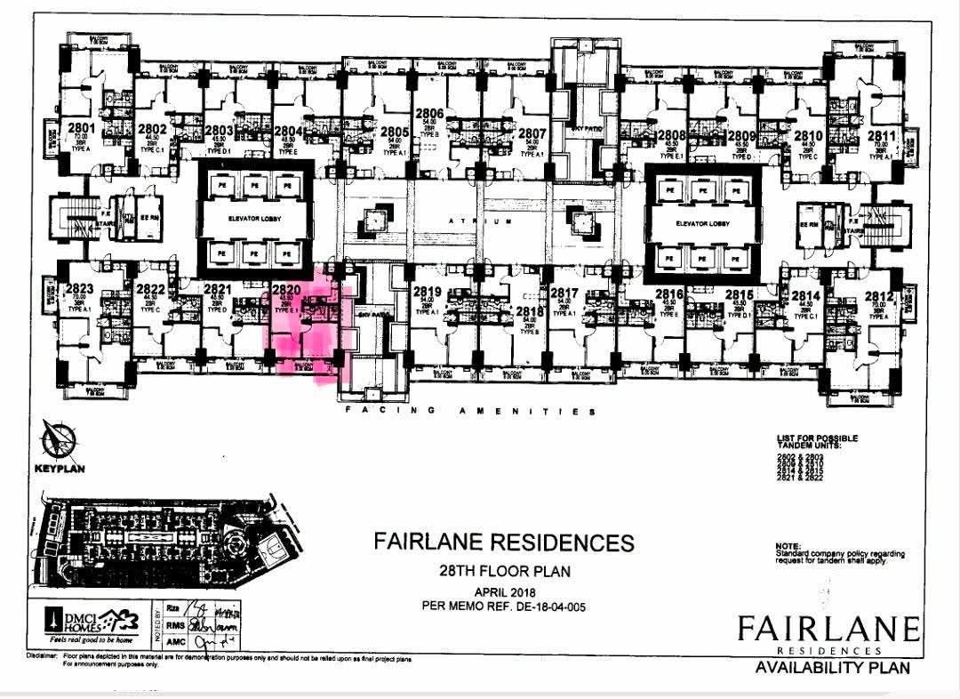 2 BR Unit Fairlane Residences Atrium Level (Category: Apartments & Condos) located in Pasig City. Submitted by BrokerDorenFerran (Listing ID 1420828193, Image 2). Description: FAIRLANE RESIDENCES ‼️FIRE SALE 7.8M ONLY for CASH TERM‼️‼️ ✅️AVAILABLE: 53.5 sqm 2-bedroom Type E Facing amenities Garden / Atrium Level with Pasig River View and BGC under in-house financing 7M for more details: Message or contact: Doren Ferran Balai Ko Licensed Real Esta