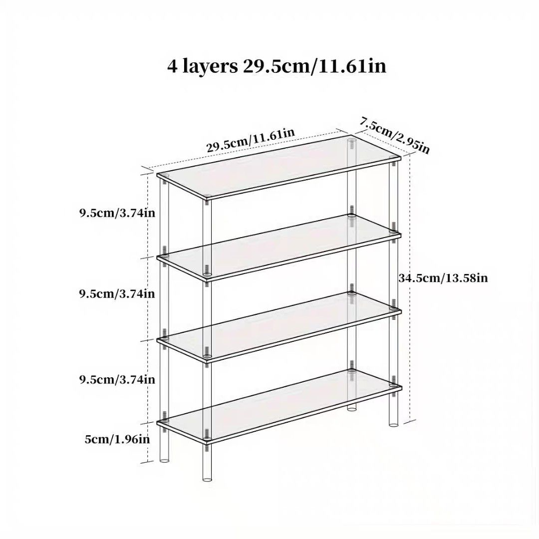 Acrylic Multi Level Vertical Display Shelf Riser, Hobbies & Toys ...