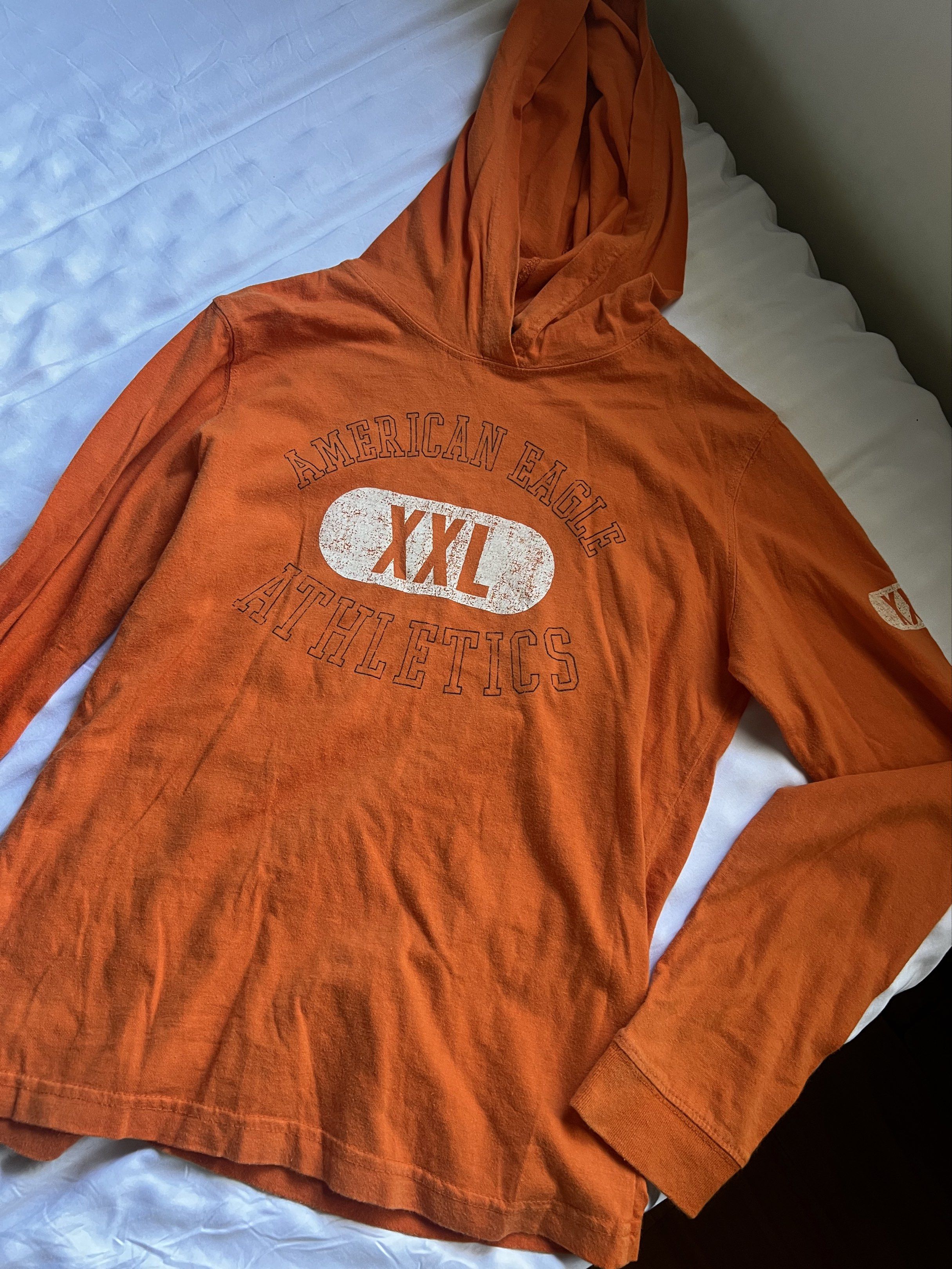 American Eagle Athletics Orange Hoodie (Category: Coats, Jackets and Outerwear) located in Cavite. Submitted by cosmi98 (Listing ID 1420836745, Image 3). Description: .