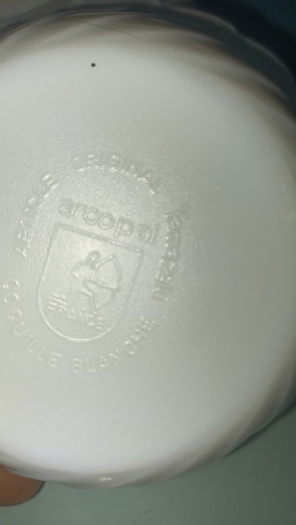 Arcopal Bowl P85 each (Category: Dinnerware & Cutlery) located in Munoz. Submitted by larryc1212 (Listing ID 1420897424, Image 3). Description: Arcopal Bowl P85 each - Made in France - Authentic Arcopal - 8 pieces available at P85 each Item may include some scratches due to age, as is were is basis Item can be pick up in our Japan surplus shop located in Munoz Nueva Ecija Shipping available at buyer expense Bank Transfer payment. Payment first po