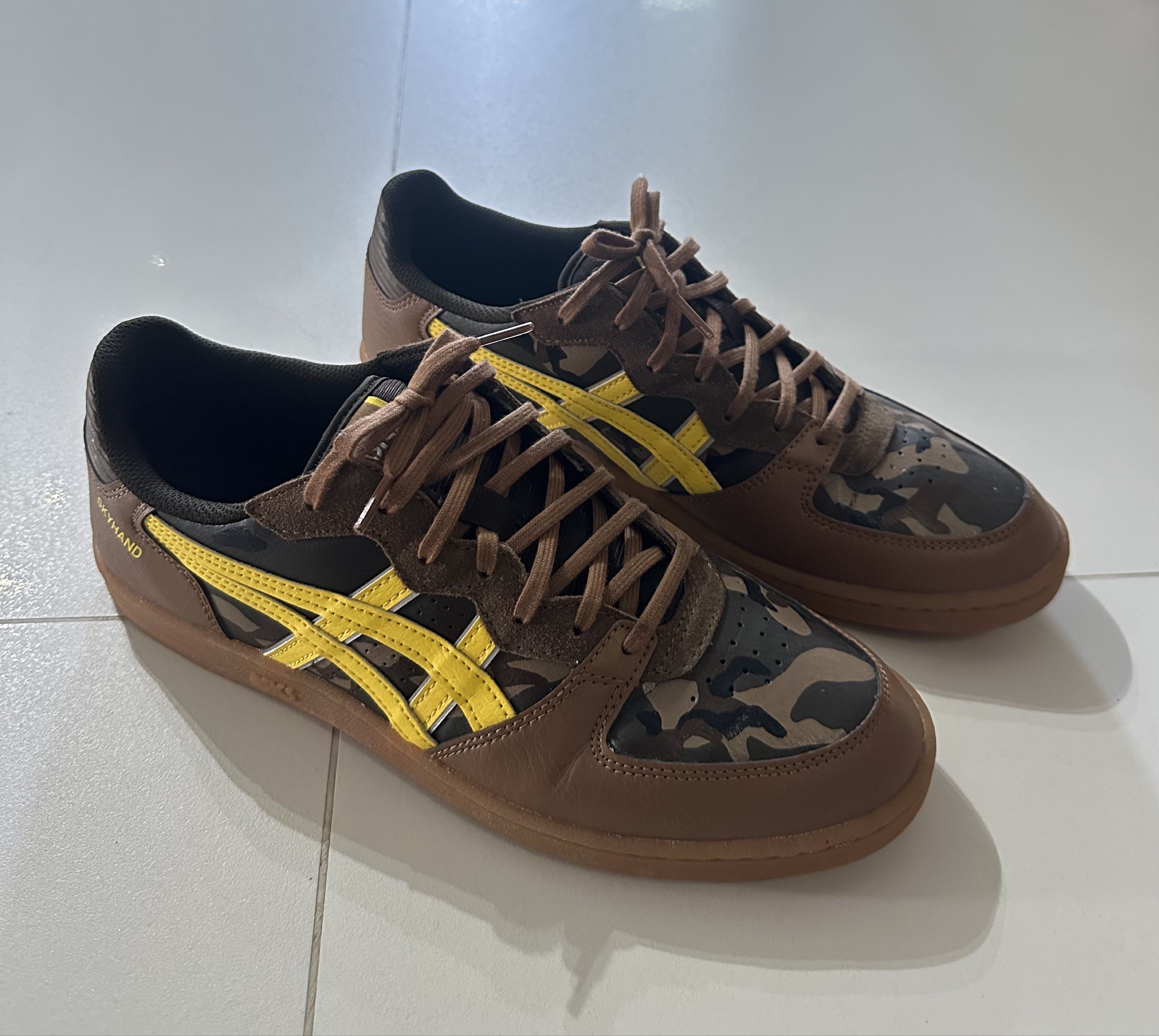 Asics Skyhand OG custom design (Category: Sneakers) located in Singapore. Submitted by dradioj (Listing ID 1420848186, Image 2). Description: Like new. Wear 3x only. Custom design. .