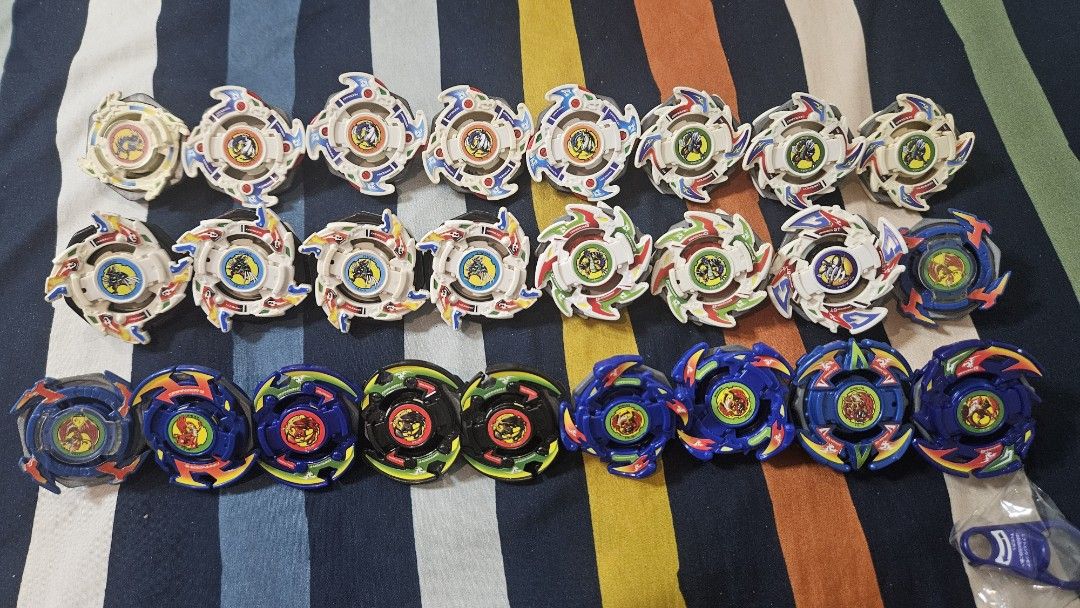 Beyblade 1st Gen (Category: Action & Battle Toys) located in Naga. Submitted by juangeles14 (Listing ID 1420906685, Image 1). Description: For Sale. Beyblade 1st Gen. Pm if interested and for more pictures. Thank you Location: Naga City, Camarines Sur MOP: GCash or Maya MOD: J&T/LBC.