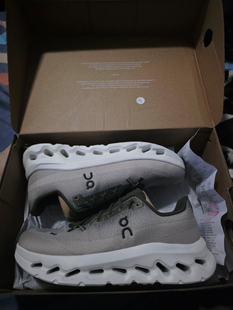 Brand new On CloudTilt Olive/Desert (Category: Sneakers) located in Marilao. Submitted by kick_oh (Listing ID 1420772810, Image 1). Description: For sale brand new On CloudTiLT - new colorway OLiVe/Desert - physical appearance very nice & cool colorway, kakarelease lng sa market! - Features CloudTec sole for cushioning - Includes original box and inserts - brand new 💯authentic w/receipt - size 9.5 US Men - for sale Php 13,500 steal price! price 