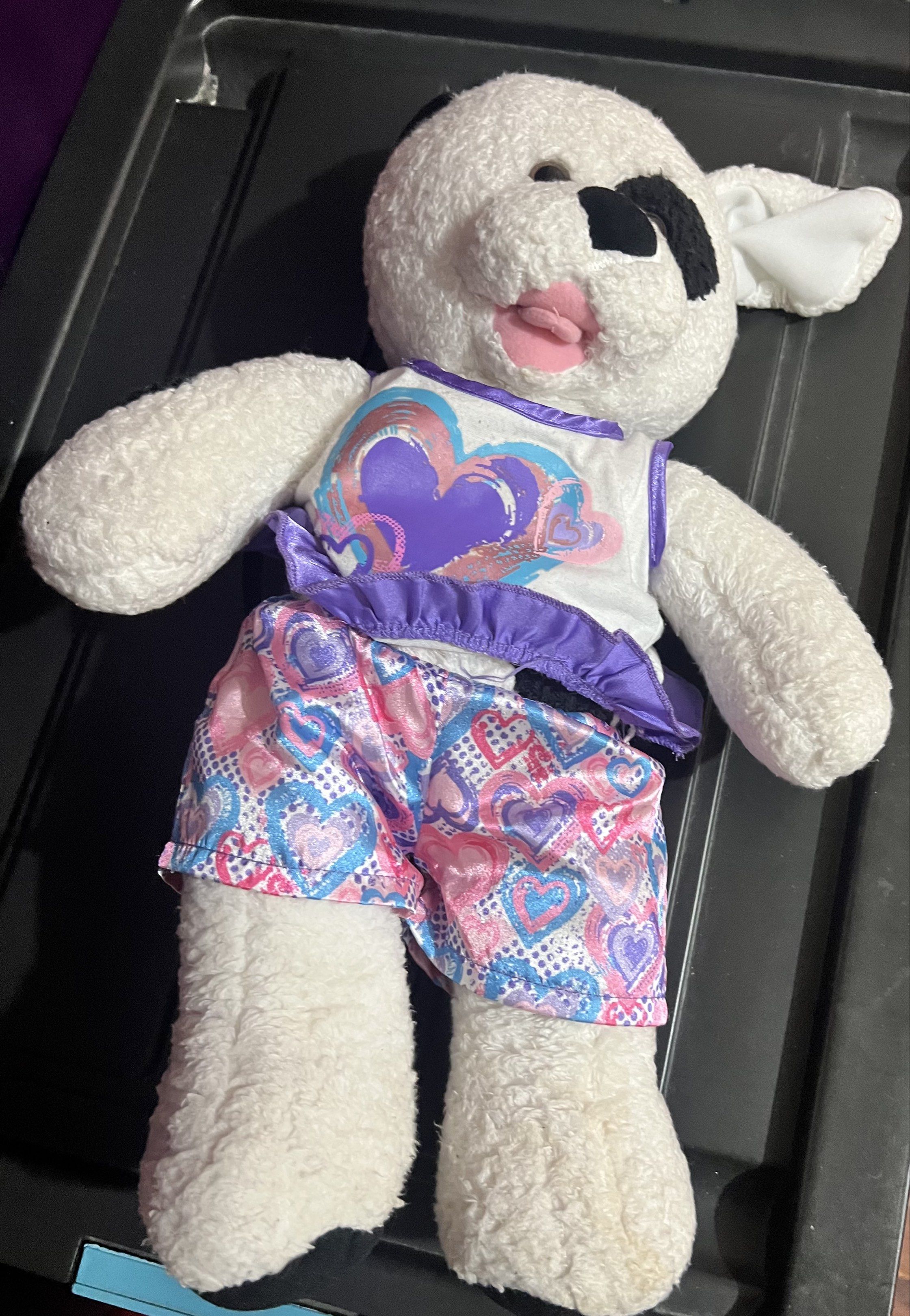 Build. bear Dog (Category: Plushies & Soft Toys) located in Quezon City. Submitted by melalog (Listing ID 1420900309, Image 1). Description: For sale is a build a bear dog. In good condition. Selling for 300 plus shipping. Pm if interested. .