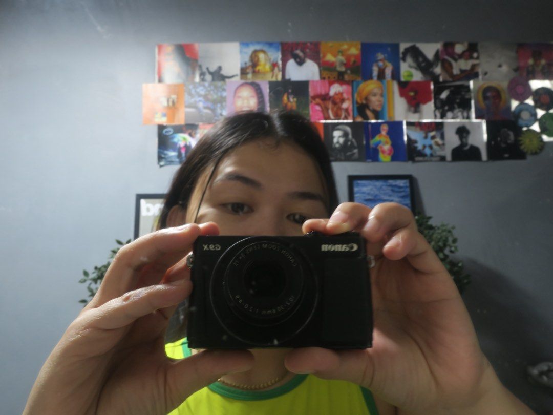 Canon G9x (Category: Cameras) located in Cebu City. Submitted by gilejehhk (Listing ID 1420798319, Image 2). Description: Compact and powerful camera — perfect for travel or everyday photography! ✅ Everything works perfectly: • Pop-out flash 💡 • Touchscreen 📱 • Control ring 🔘 • All buttons responsive 🎛️ • Output 100% okay (photo and video quality excellent!) ⚠️ Minor issue: LCD has visible lines, but still functions. Comes as-is. Great deal f
