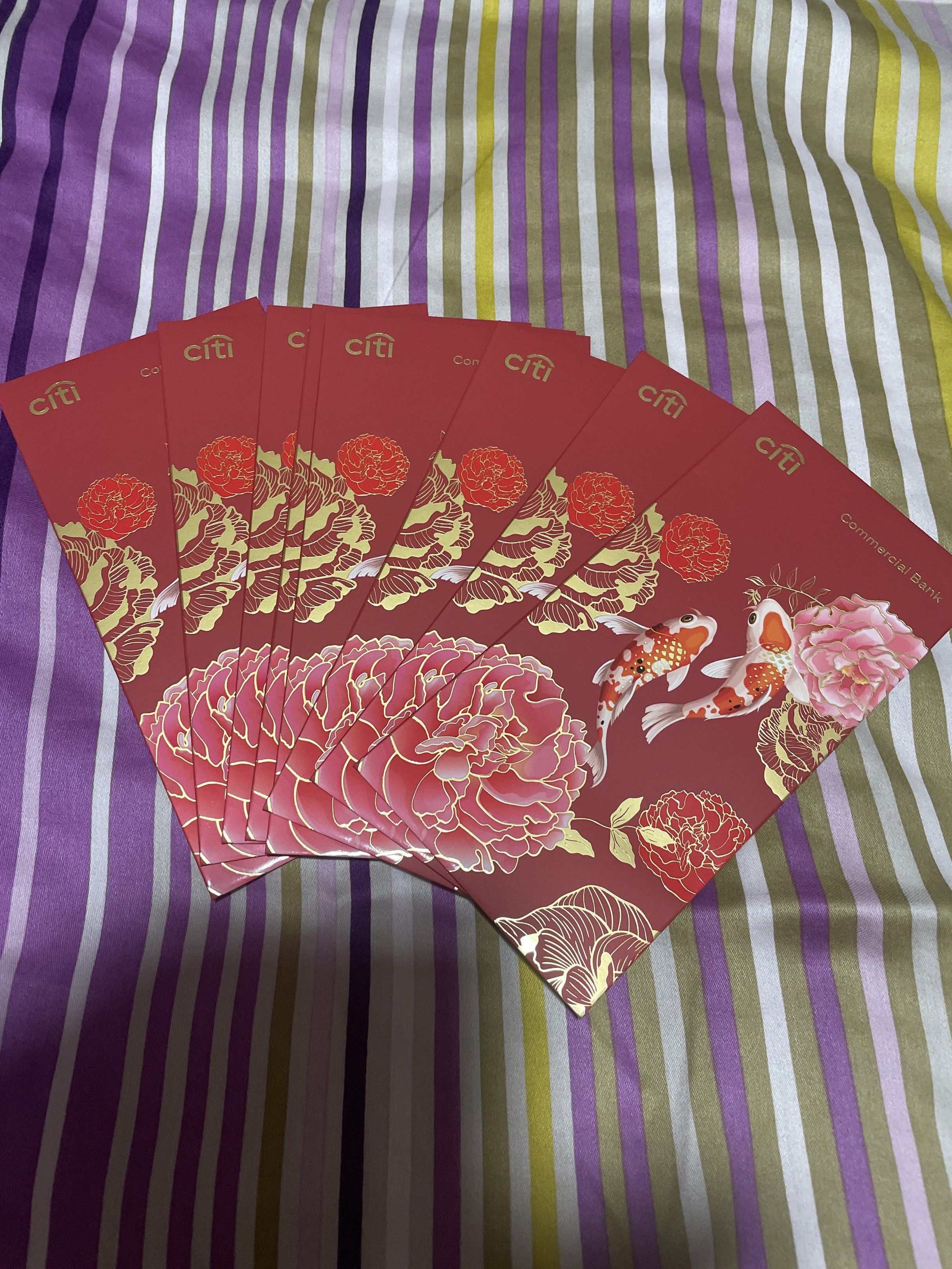 Citi Red Packets - Koi Fish Design 2026, Hobbies & Toys, Stationery ...