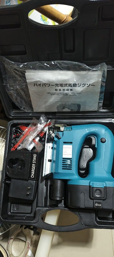 Cordless Jigsaw from japan (Category: Construction Tools & Equipment) located in Polomolok. Submitted by dkljapansurplus (Listing ID 1420932653, Image 1). Description: B.new Cordless jigsaw May box from japan Complete set, 110v charger Freeshipping.