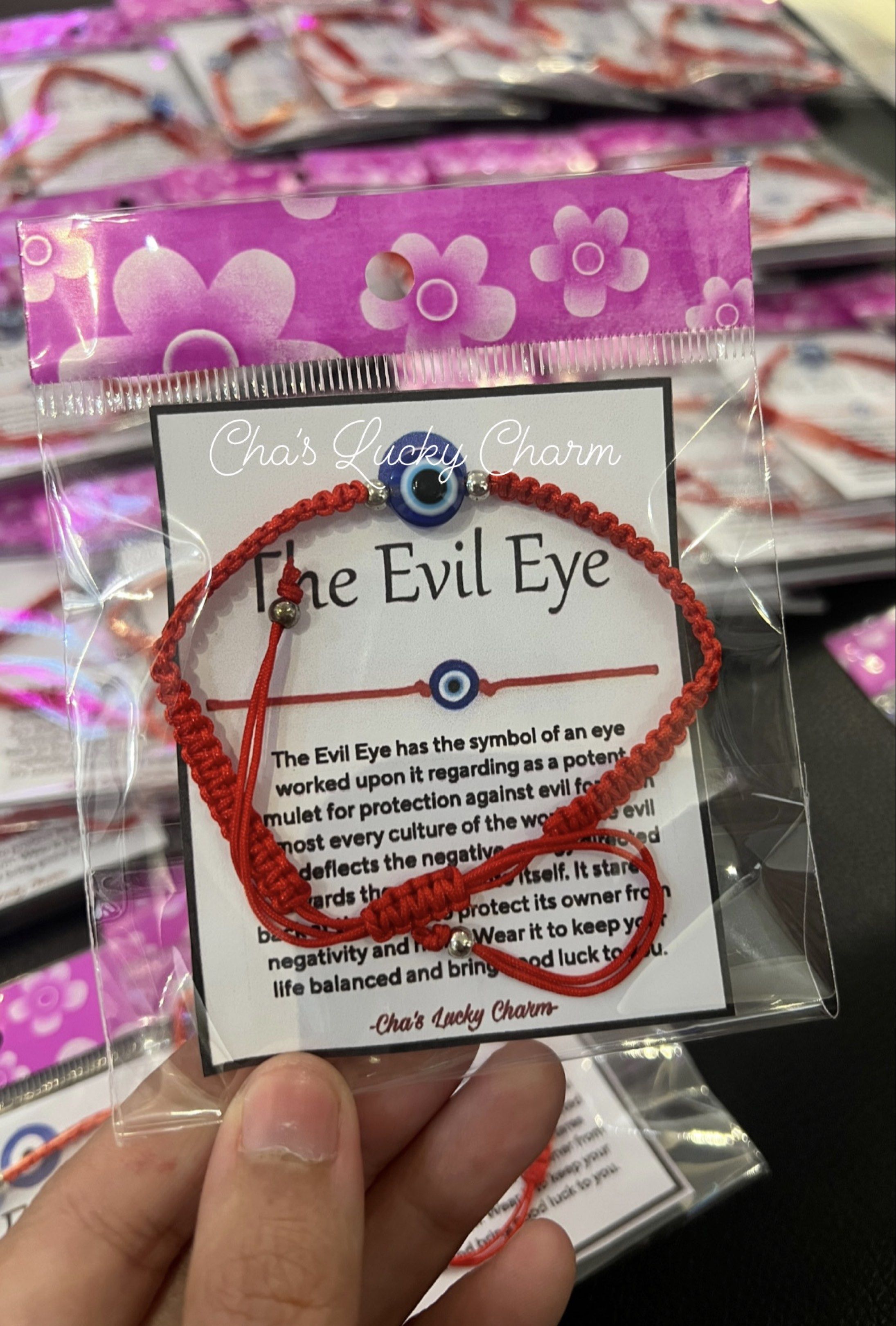 Evil Eye Red String Bracelet (Category: Bracelets) located in Makati City. Submitted by chaflores02 (Listing ID 1420841009, Image 1). Description: Protect yourself with this Evil Eye red string bracelet. It is believed to ward off negativity and bring good luck. Each bracelet is cleansed and ready to wear. Perfect for everyday wear or as a thoughtful gift. Get yours now and embrace the positive energy!.