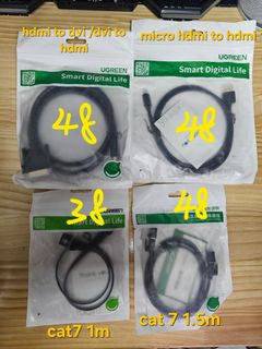 UGREEN HDMI to DVI / DVI to HDMI / Micro HDMI to HDMI / CAT7 High-Speed LAN Cable