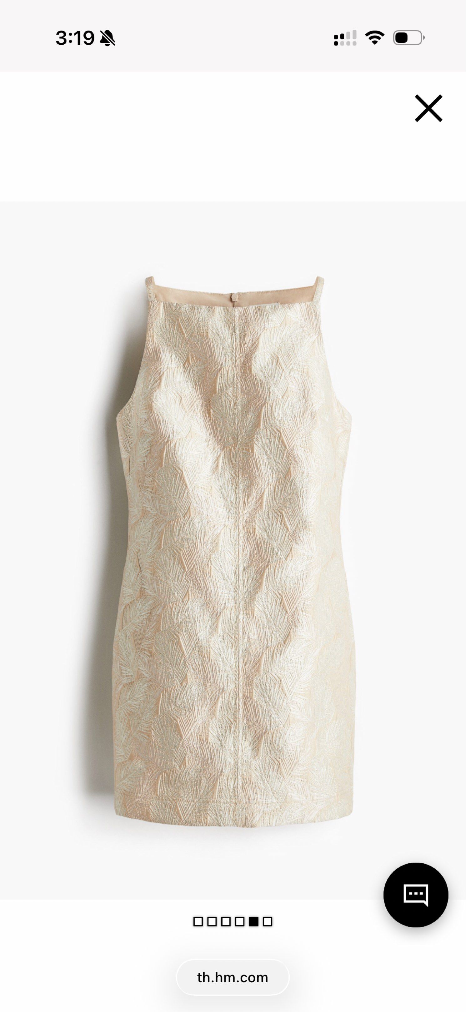 H&M Brocade Mini Dress (M) (Category: Dresses) located in Quezon City. Submitted by brief23 (Listing ID 1420815991, Image 1). Description: H&M Brocade Mini Dress Size: Medium Brand new & never worn but I removed the tags when I received it. RFS: Color doesn’t suit my skin tone Purchased from H&M Zalora for ₱1,760..