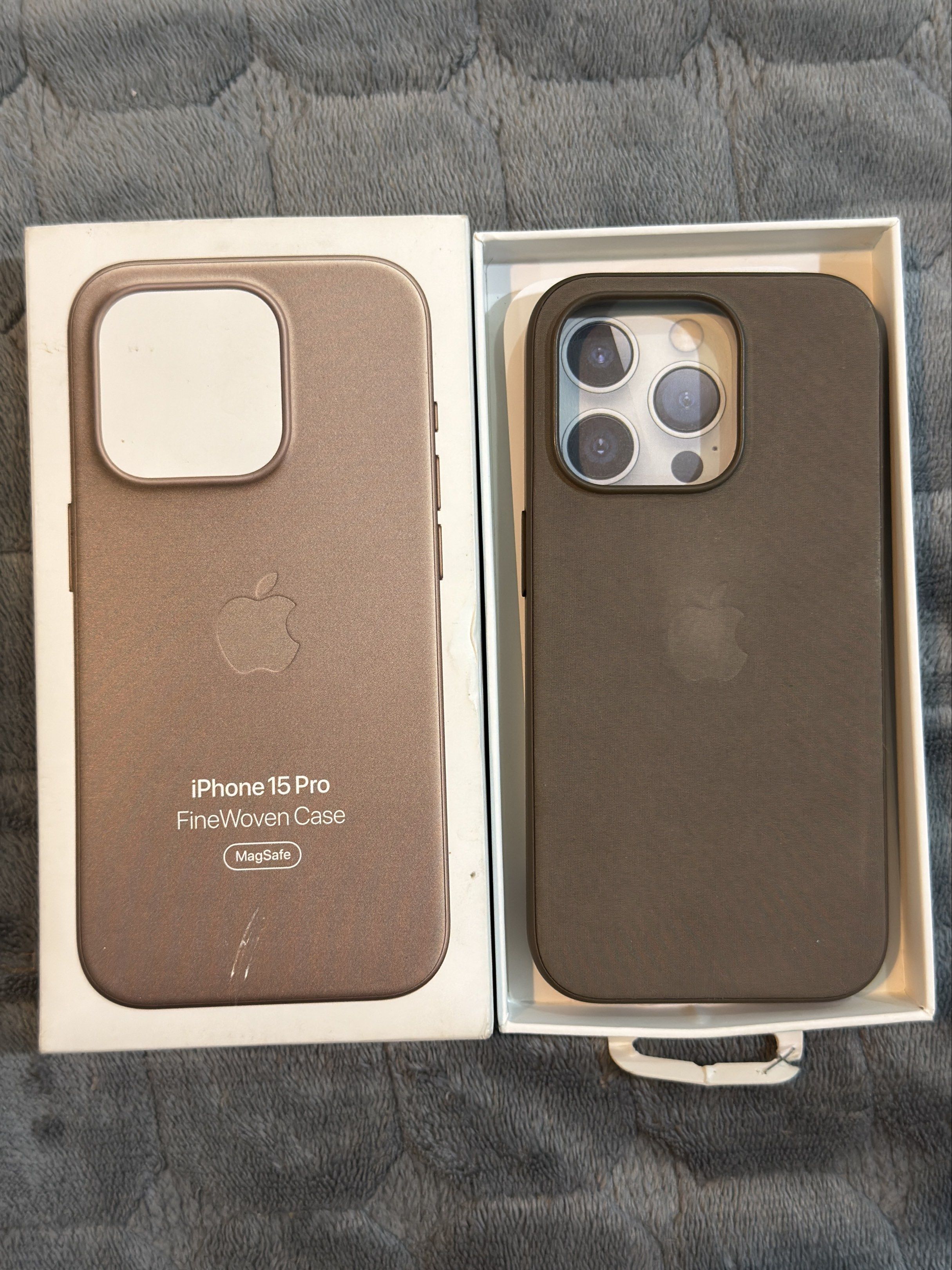 Iphone 15 Pro Original Case | Taupe Color (Category: Cases & Sleeves) located in Quezon City. Submitted by racollo (Listing ID 1420920310, Image 1). Description: RFS : Phone upgrade Condition : Like new kasi as in 1 month ko lang to nagamit. ❌❌NO Lowball buyer pls! ❌❌.