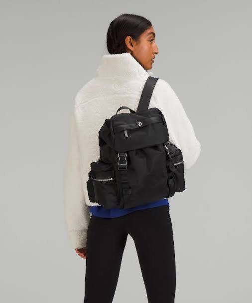 Lululemon Wunderlust Backpack 14L (Category: Backpacks) located in Muntinlupa City. Submitted by thebeautymakeup (Listing ID 1420779321, Image 1). Description: - Lululemon Wunderlust Backpack 14L - Features multiple zippered pockets, adjustable straps, and a top flap with buckle closures. - Includes the Lululemon logo on the front. - The backpack has a sleek, minimalist design. - Available in black, khaki, army green - Original Price in website $