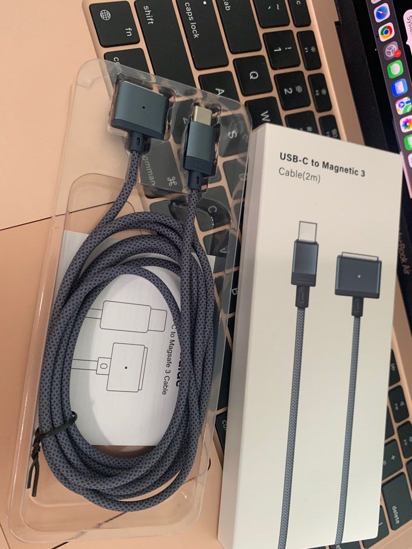 Magsafe 3 4 Cable, USB-C To MagsSafe 3 & 4 (Category: Cables & Adaptors) located in San Juan City. Submitted by ph_gadgets_hub (Listing ID 1420814661, Image 1). Description: The MagSafe 3 Cable, efficient charging at home, in the office, or on the go. It’s compatible MacBook Charger WE ARE STILL ON SALE ❗️❗️❗️ Promo!! ₱1,300 USB-C to MagSafe 3 Cable 2m (type c to magsafe 3 cable) 🔥 compatibility:✨ macbook air macbook pro macbook (retina) 🚖 Same