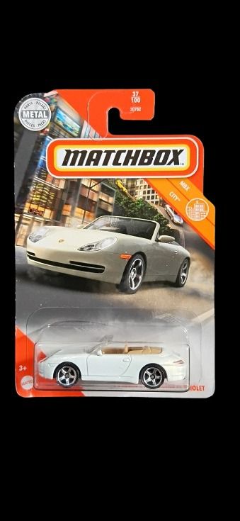 Matchbox Porsche 911 Carrera Cabriolet (Category: Vehicle & Diecast Models) located in Baguio. Submitted by minimotors164 (Listing ID 1420820572, Image 1). Description: Matchbox Porsche 911 Carrera Cabriolet *item/s may have soft corner/s due to storage .