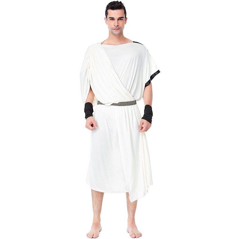 Men's Roman Toga Costume - XL, Men's Fashion, Tops & Sets, Sets ...