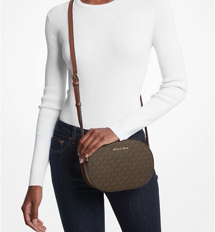 Michael Kors Oval Crossbody Bag (Category: Cross-body Bags) located in Bulacan. Submitted by akspreloved (Listing ID 1420891404, Image 2). Description: used once - from USA.