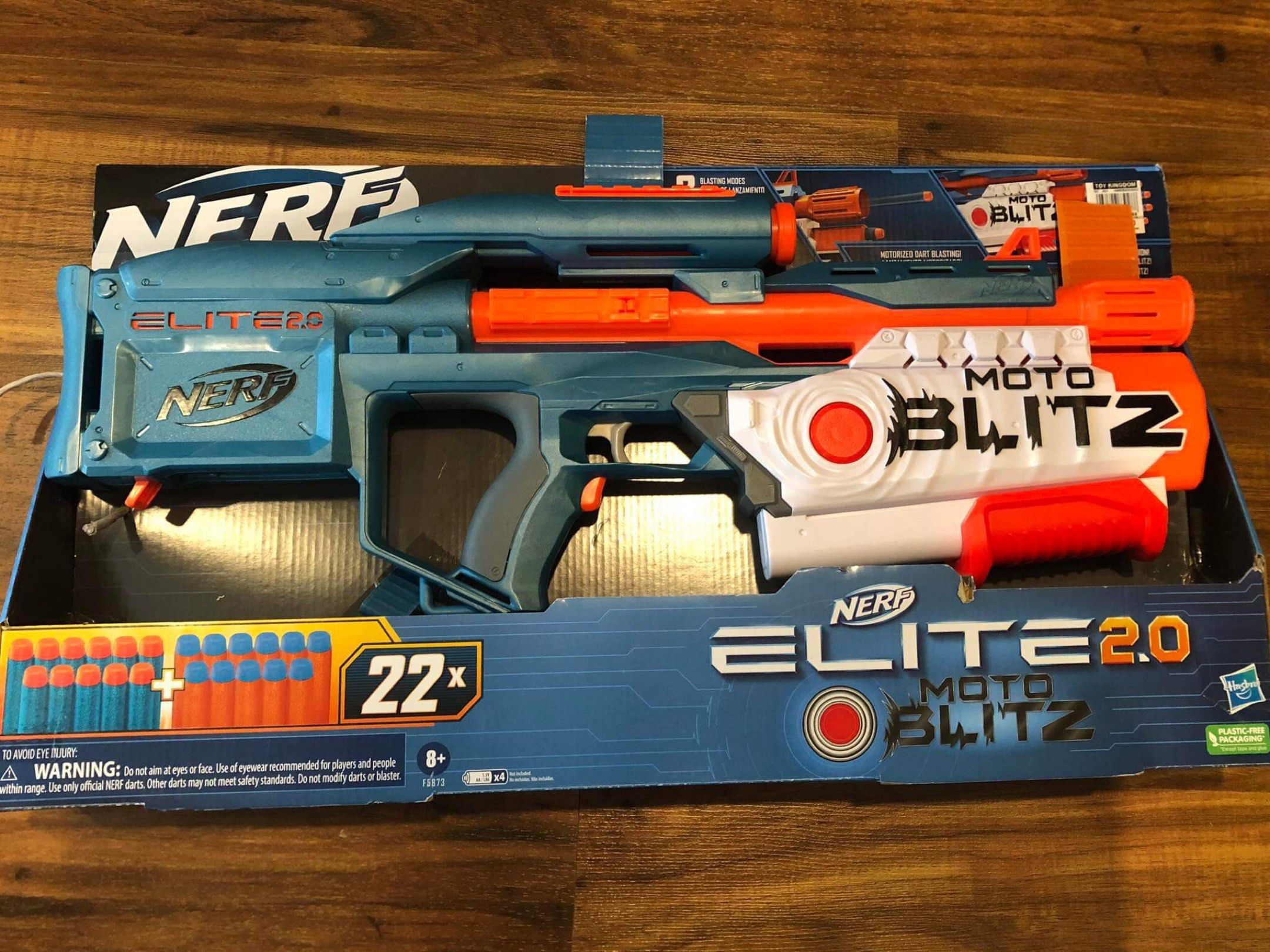 Nerf Motoblitz and B-AR (Category: Action & Battle Toys) located in San Juan City. Submitted by buttermintz (Listing ID 1420822683, Image 1). Description: Carousell These are 2 semi-automatic Nerf rifles that I am selling! They are battery operated and use the cartwheel system to shoot bullets in a semi-automatic matter. Meaning you do not need to prime/cock the gun per shot. I am selling both at 2,700 pesos. Individually, they will be more expen