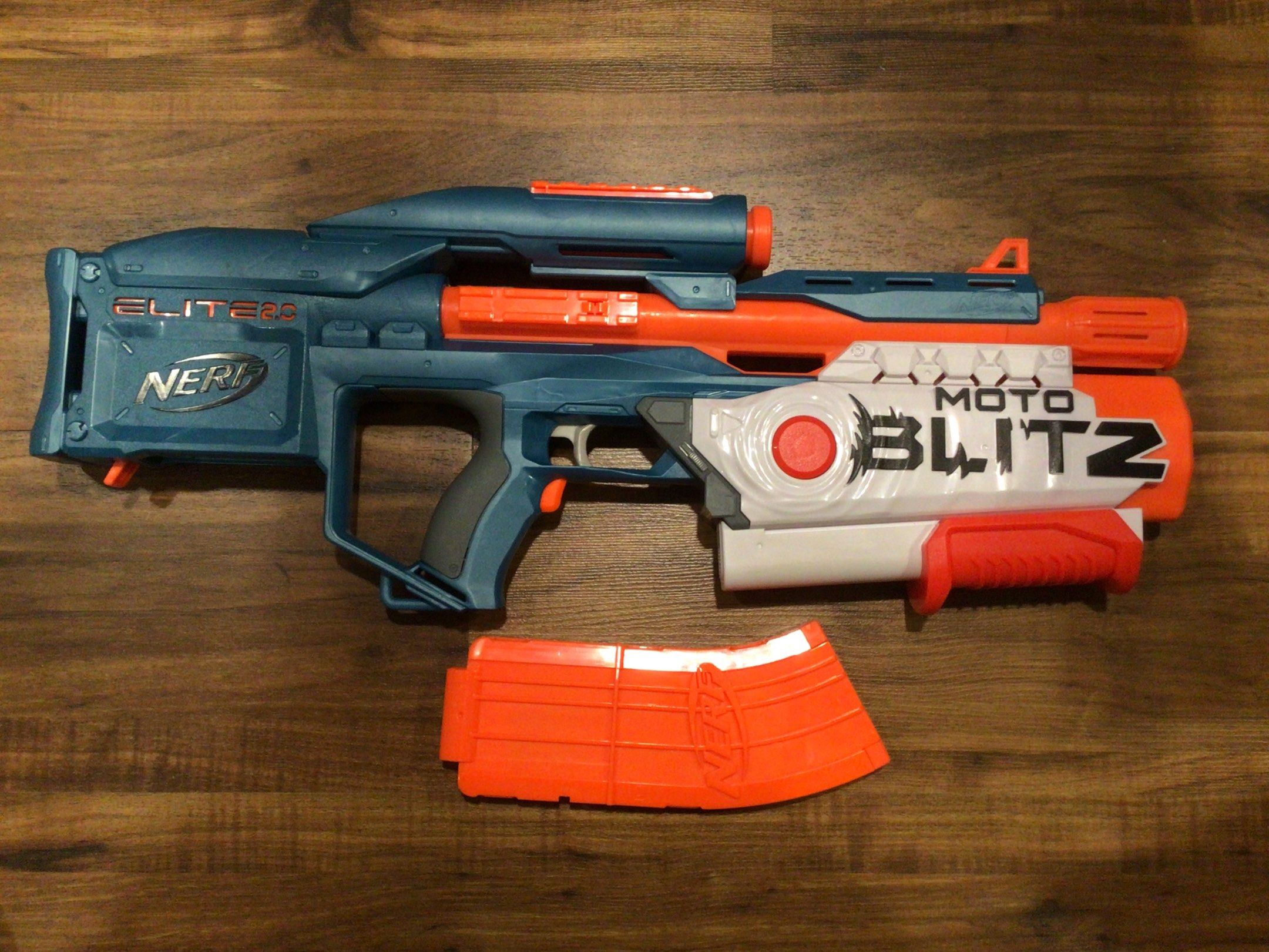Nerf Motoblitz and B-AR (Category: Action & Battle Toys) located in San Juan City. Submitted by buttermintz (Listing ID 1420822683, Image 3). Description: Carousell These are 2 semi-automatic Nerf rifles that I am selling! They are battery operated and use the cartwheel system to shoot bullets in a semi-automatic matter. Meaning you do not need to prime/cock the gun per shot. I am selling both at 2,700 pesos. Individually, they will be more expen