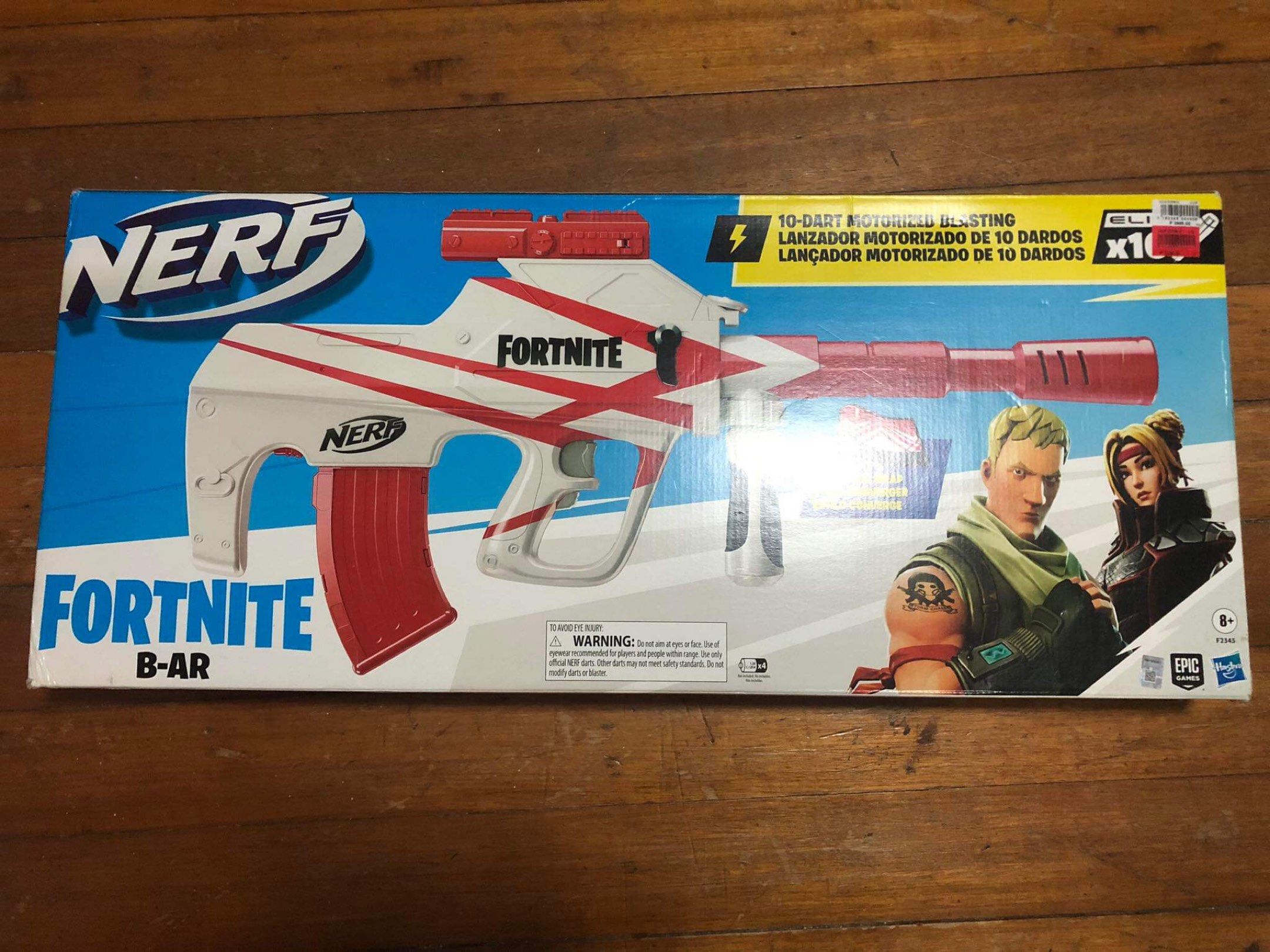 Nerf Motoblitz and B-AR (Category: Action & Battle Toys) located in San Juan City. Submitted by buttermintz (Listing ID 1420822683, Image 2). Description: Carousell These are 2 semi-automatic Nerf rifles that I am selling! They are battery operated and use the cartwheel system to shoot bullets in a semi-automatic matter. Meaning you do not need to prime/cock the gun per shot. I am selling both at 2,700 pesos. Individually, they will be more expen
