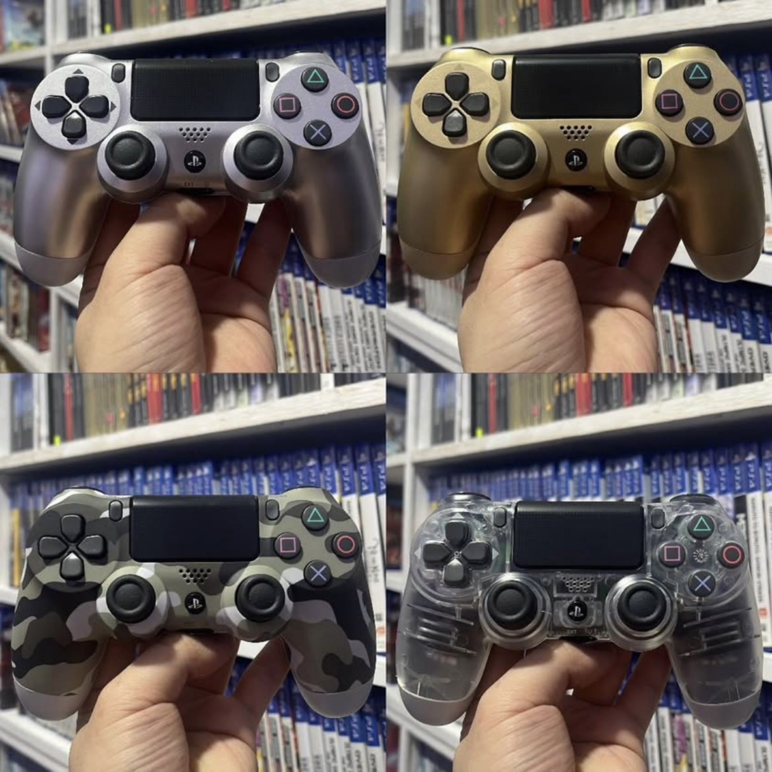 Original DS4 Controllers (Category: PlayStation) located in Manila. Submitted by 828gamingphmnl (Listing ID 1420756656, Image 1). Description: DUALSHOCK 4 CONTROLLERS (Original / Authentic / Wireless) COMPATIBLE DEVICES: PS4, PC, Mobile, Steamdeck, Tablet, iPad, and all Bluetooth Devices. INCLUSIONS: - DS4 Controller, Box, Charging cable, and manual PM FOR FULL PRICELIST AND AVAILABLE COLORS. Physical store @ Sampaloc, Manila We accept walk ins. 