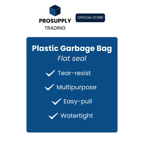 Plastic Garbage Trash Bag Wholesale Supplier - Flat Seal (Clear) (Category: Cleaning Tools & Supplies) located in Quezon City. Submitted by sam.kim (Listing ID 1420431841, Image 3). Description: Plastic Garbage Bag (Flat Seal) ✅ Tear-resist ✅ Multipurpose ✅ Easy-pull ✅ Watertight Color: Clear S P39 25 pcs/roll M P54 25 pcs/roll L P39 10 pcs/roll XL P54 10 pcs/roll XXL P82 10 pcs/roll XXXL P98 10 pcs/roll 💨 Bulk & rush orders accepted 📱091******