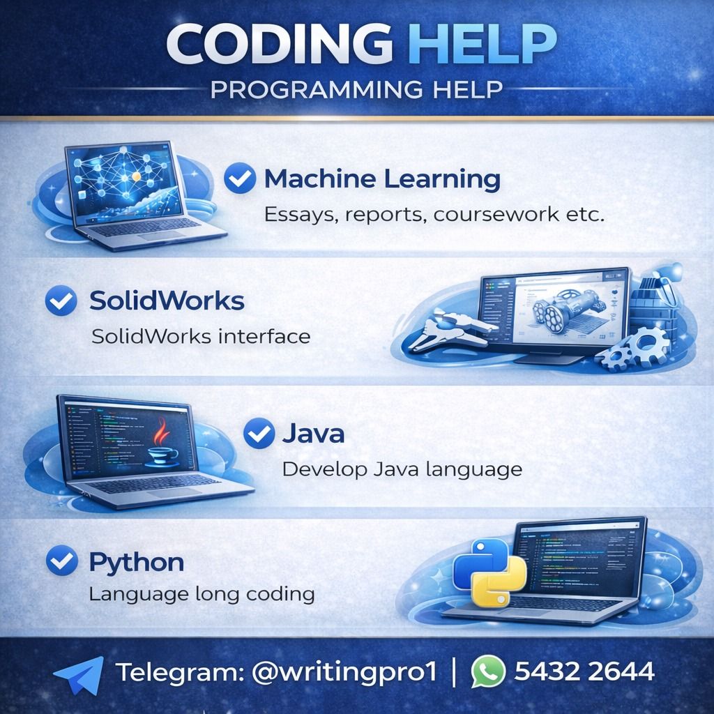 代做功課 | 代寫論文 Programming Project Coding Report PPT 高GPA功課輔導 | Assignment Help | Java C++ C# Python SQL HTML CSS PHP Debug 修改代做 Apps Web AI Projects （分類：增值及補習）位於 Hong Kong。 由 writingpro_hk 提交（商品編號 1374883295，圖片 3）。簡介： 代做功課 | 代寫論文 Coding Assignment help, Fyp Proposal IT/CS / PPT, Report Writing Nursing Assignment Help｜高GPA支援｜Debug Website Design, App Development, SEO｜Custom Code --------------- Whats ap: 5432 2644 ----------------- --------------- T