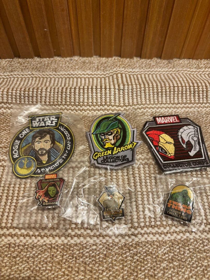 Random Patch & Pin | Marvel | DC | Star Wars (Category: Western Merchandise) located in Manila. Submitted by ea_digital (Listing ID 1420914171, Image 1). Description: Random Patch & Pins | Marvel | DC | Star Wars ❗ 💸 Take All for P200.💸❗ Shipping Method: ☑️ Cost to be covered by the buyer ☑️ Shipping will be arranged via a delivery app (e.g., Lalamove, J&T Express, LBC, Grab, etc.) Location: 📍 Bagumbong, Caloocan Cit.