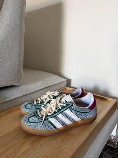 adidas gazelle silver green womens IG2849 adidas Gazelle Indoor Sean Wotherspoon [USED]