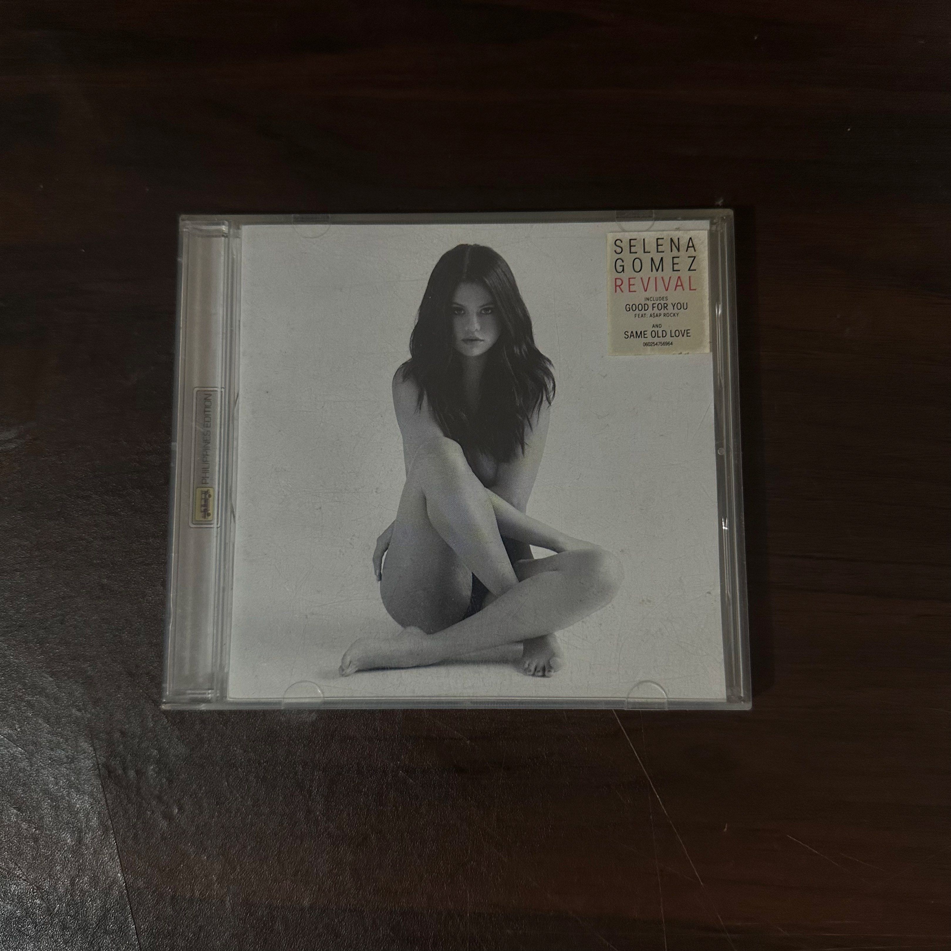Selena Gomez Revival CD (Category: CDs & DVDs) located in Tuguegarao City. Submitted by heartdeclutters (Listing ID 1420854311, Image 1). Description: - Selena Gomez "Revival" CD - Features the album cover and tracklist - Includes popular songs: "Good For You", "Same Old Love", and more! - CD is in its original case.