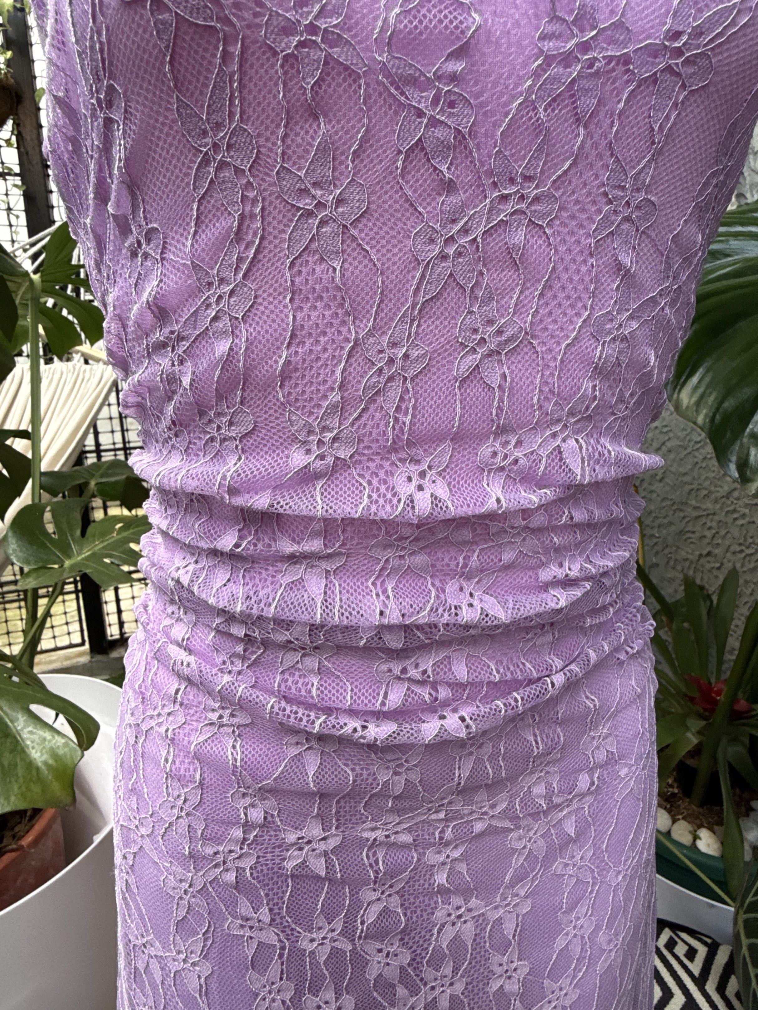 Shein Lavender Lace Dress (Category: Dresses) located in Manila. Submitted by rewardyourself (Listing ID 1420842930, Image 2). Description: Shein Lavender Lace Long Dress Soft stretchable comfy fabric Size: XS to Small .