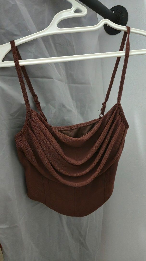 SHEIN Tops Collection (Category: Sleeveless) located in Pasig City. Submitted by deeeclutters (Listing ID 1420903829, Image 2). Description: - SHEIN Tops Collection - Various styles and colors - Includes tops in blue, red, and brown - Size: XS/EU 34/UK 6/US 2 - Php 300 per top. -Php 950 for all 4..