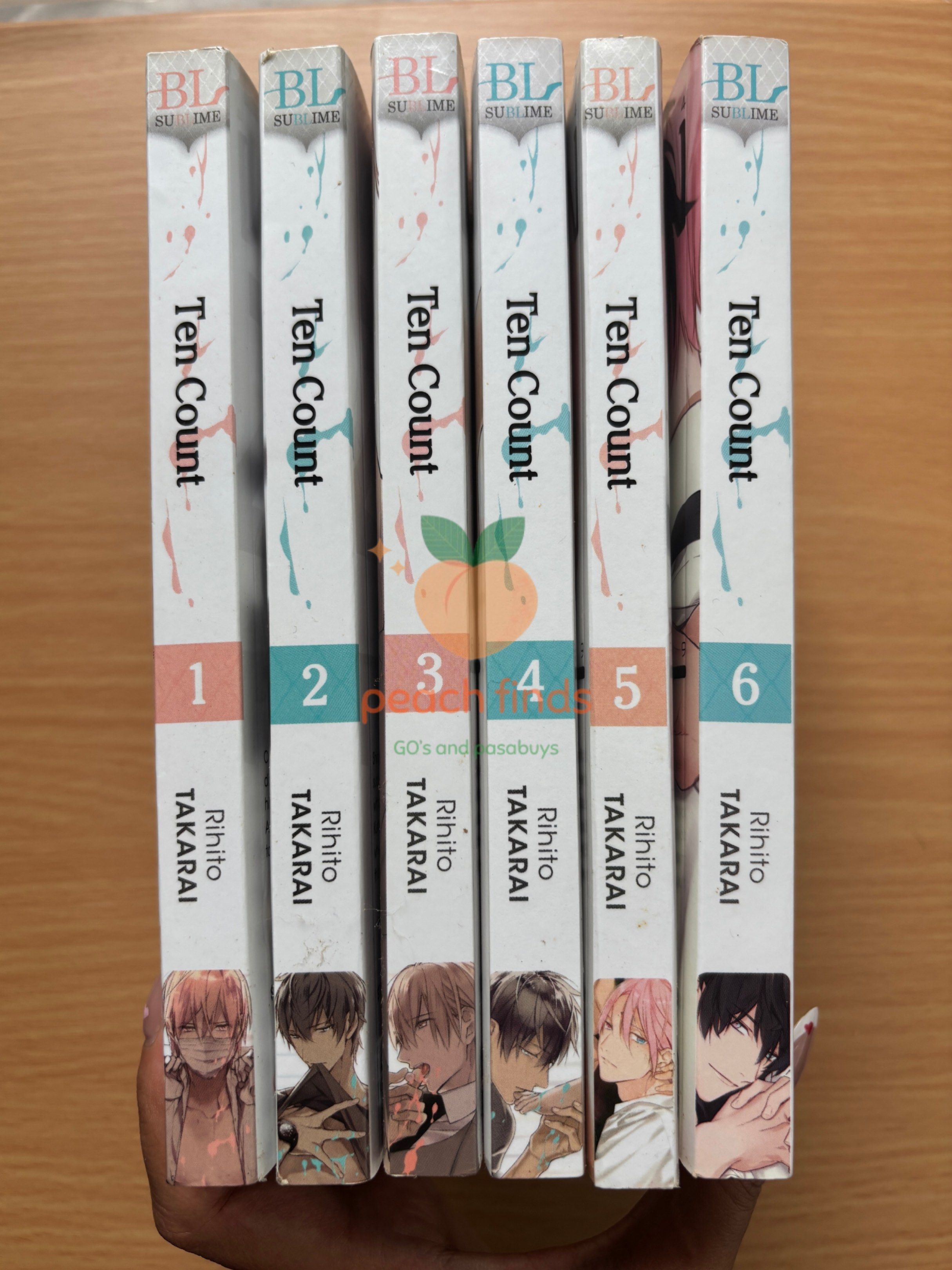 Ten Count Manga Volumes 1-6 (Set) (Category: Comics & Manga) located in Malaybalay. Submitted by peachfinds (Listing ID 1420802636, Image 1). Description: wts / lfb 𓂋 Ten Count Volumes 1-6 ╰ P2,500 ╰ Sold STRICTLY as Set ╰ Only read once ╰ Have a slight tear on the spine of Volume 2 ೃ Onhand and Ready to ship ೃ Can do reservation and Layaway ೃ. MOP – COD via J&T /Gcash / Maya / GoTyme / Lanbank ೃ MOD – J&T.