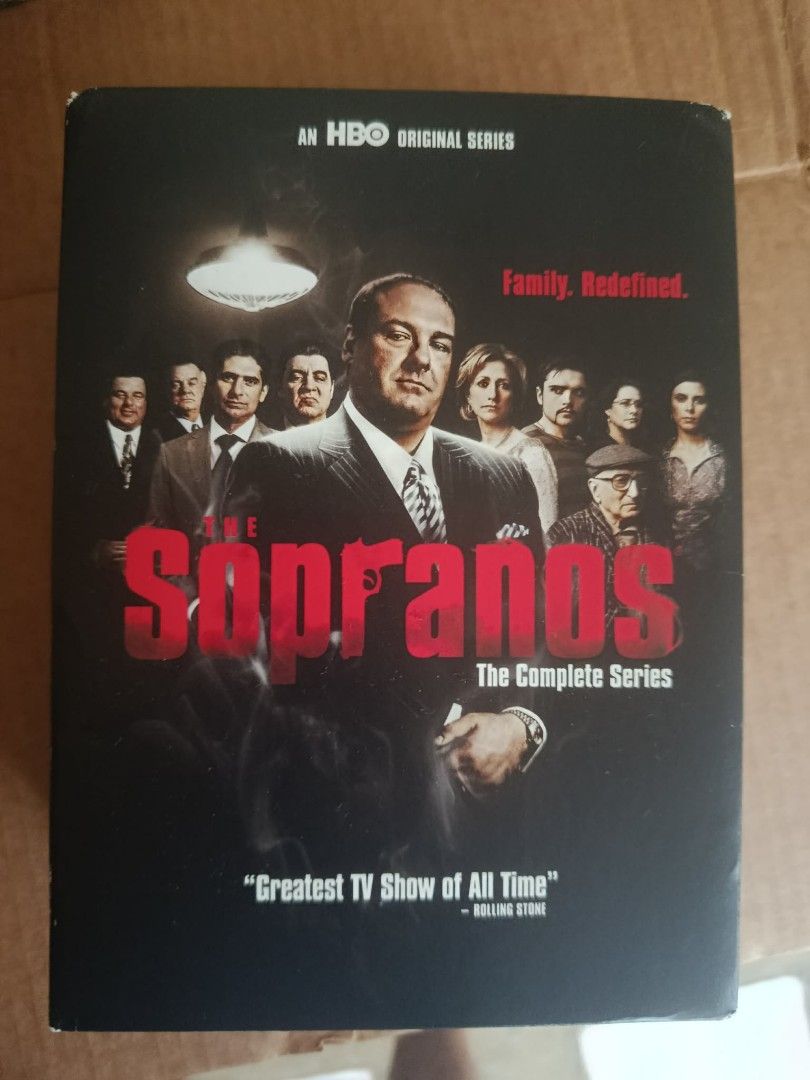 The Sopranos: The Complete Series DVD (Category: CDs & DVDs) located in Lapu-Lapu City. Submitted by cebuuniquejewelry (Listing ID 1420768924, Image 1). Description: - The Sopranos: The Complete Series DVD set. - Includes all seasons of the HBO original series. - Over four hours of bonus content. - Features interviews, behind-the-scenes features, and audio commentaries. - Perfect for fans of the show. - Multiple DVDs in a box set..