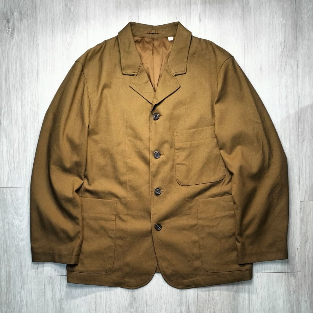 Uniqlo Men's Flannel Work Jacket (M/brown) (Category: Coats, Jackets and Outerwear) located in Malabon City. Submitted by eligadz (Listing ID 1420790500, Image 3). Description: Preloved Condition 10/10 Size M W 22.5 x L 29 in. Color: brown Heavy fabric, warm and comfy Pockets: 2 front, 1 chest, 2 internal No issues or any flaws 1590+sf Store price 3990 Thanks.