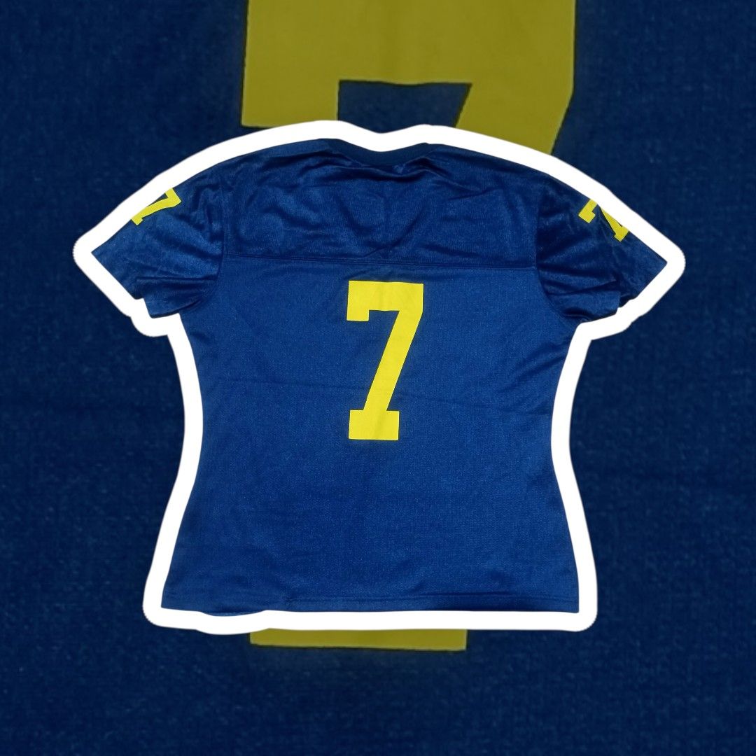 VINTAGE TEAM NIKE MICHIGAN WOLVERINES #7 (Category: Activewear) located in Calamba. Submitted by lostandfoundoutfitters (Listing ID 1420900565, Image 2). Description: Dimes: 19 x 24 Condition: 9/10 No Issue: Need Wash Only! Authentic 💯 Collectible 💯 Hand Picked •ITEMS ARE FROM THRIFT SHOP SO LIMIT YOUR EXPECTATIONS. •WASH THE CLOTHES BEFORE WEARING. •BUY AT YOUR OWN RISK. • COLOR MAY VARY DUE TO LIGHTINGS. MINSAN GAWA NG CAMERA! BUY @ YOUR OWN 