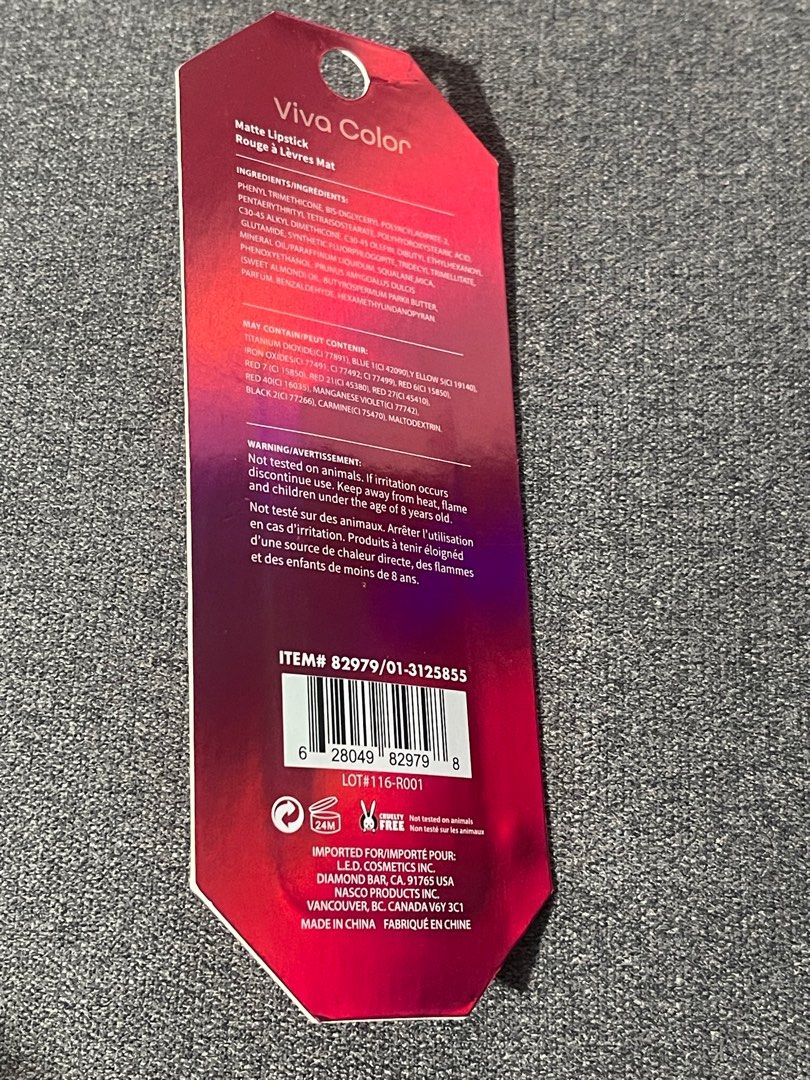Viva Color Matte Lipstick Canada (Category: Makeup) located in Batangas. Submitted by zianneeeeeeee (Listing ID 1420840479, Image 3). Description: .