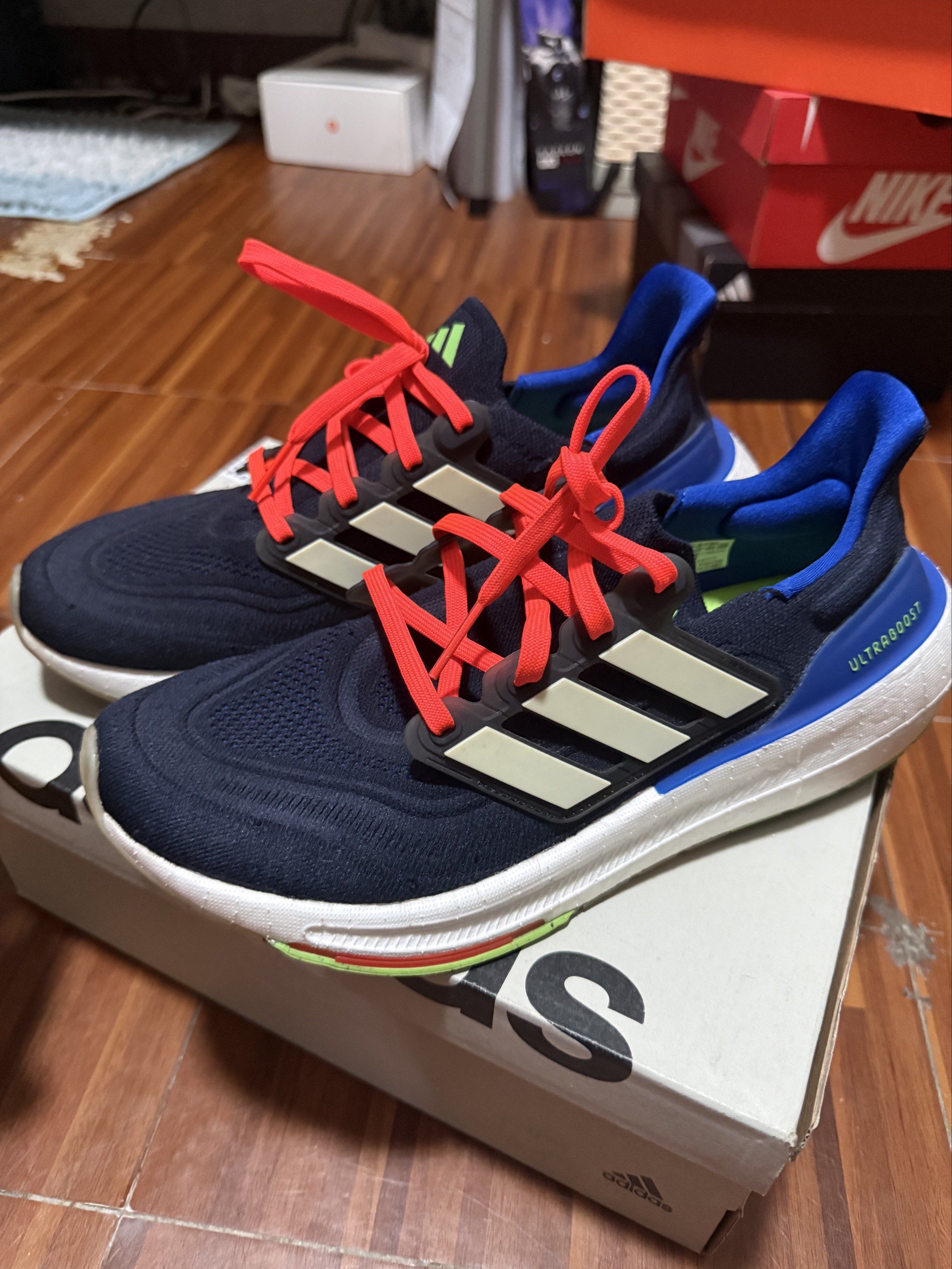 Adidas Ultraboost Light Shoes (Category: Sneakers) located in Quezon City. Submitted by narich17 (Listing ID 1420975901, Image 1). Description: No box. 98-100% Goodcondition’ My Father’s shoes but mali ang size so hindi na nagamit agad Bought it last 2024 Orig price 11,000.