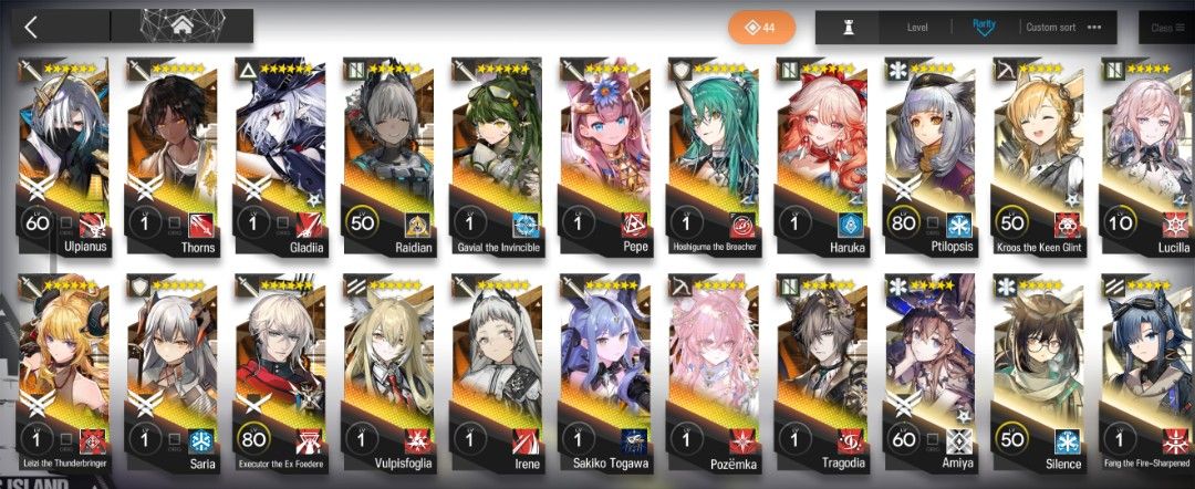 Arknights Midgame account with limited operators (Category: Game Gift Cards & Accounts) located in Baguio. Submitted by yuemi (Listing ID 1421086888, Image 3). Description: arknights midgame account fully upgraded base hoshi alter + other limiteds current Bang Girls collab banner (ave muica) Taiko Skin collab Haruka and Hoshi alter with potentials payment first through maya. Gcash +15 pesos transfer fee will bind to your email after payment, no o