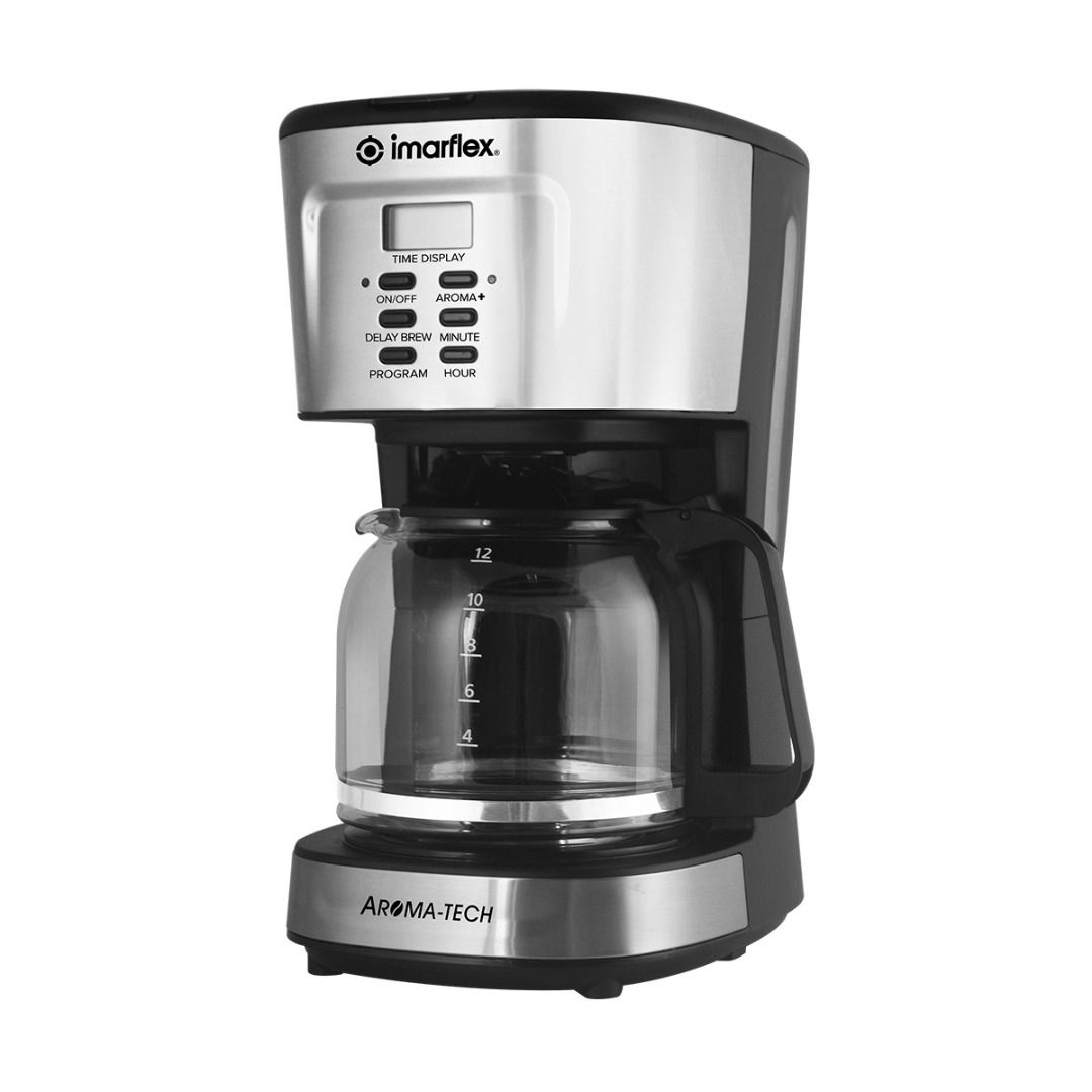 Aroma-Tech Coffee Maker (Category: Coffee Machines & Makers) located in Manila. Submitted by yourimarflexdealer (Listing ID 1421066769, Image 1). Description: "- Electric Coffee Maker / Coffee Machine - Automatic Drip Coffee Maker - LED Time Display - Aroma-tech Aroma Control - Up to 2x Coffee Strength - Thermo-glass Carafe - 12 Cups Capacity - Keep-warm Heater Plate - Washable / Reusable Coffee Filter Basket - Cord Storage - 900W" ICM-512AS.