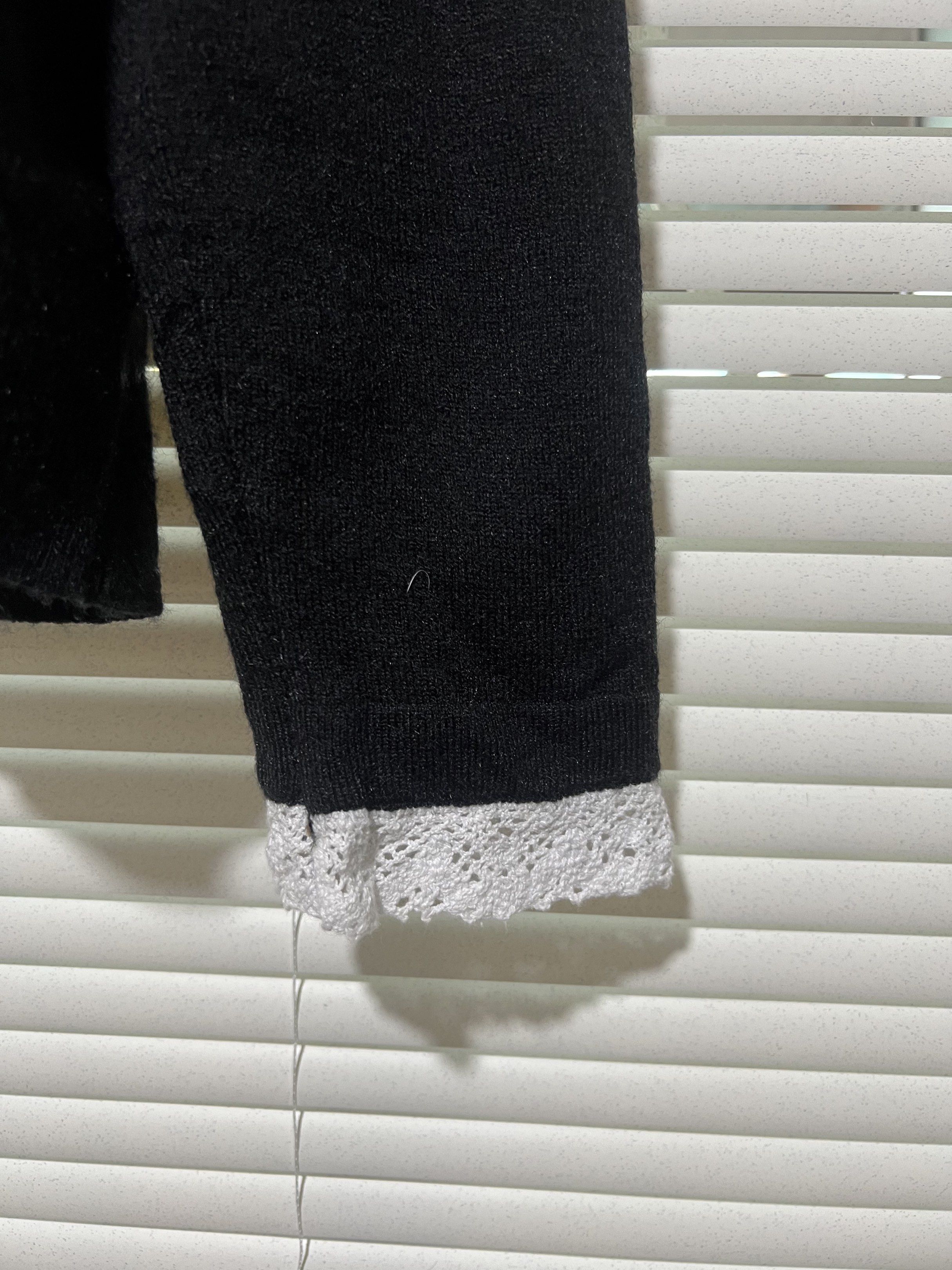 Black Cardigan with Lace Details (Category: Coats, Jackets and Outerwear) located in Calauan. Submitted by itskash (Listing ID 1421028015, Image 3). Description: l-xl no issue.