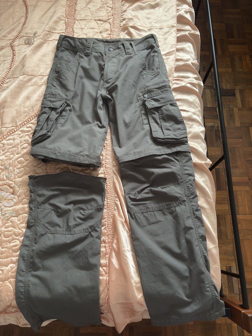 DECATHLON Convertible Cargo Pants (Category: Jeans) located in Las Pinas. Submitted by slowcircle (Listing ID 1421028551, Image 1). Description: Decathlon Convertible pants Only worn once All zippers are working and no stain, no smell or discoloration Size: 26 - 27 (MENS) size runs small This also can be unisex, if for women’s the size would be 28 .