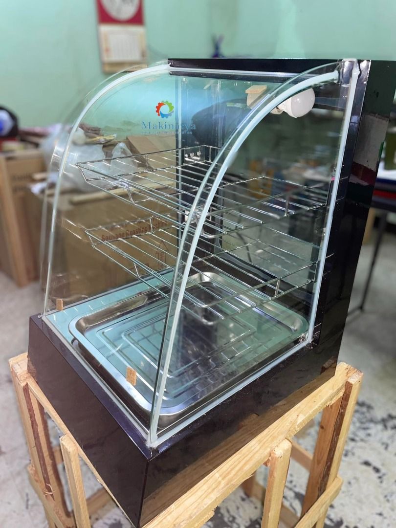 Food Display Warmer 3 layers (Category: Food Organization & Storage) located in Manila. Submitted by makinaryageneral.merchandise (Listing ID 1420960838, Image 2). Description: Model :1P-Black Power :0.3KW Voltage :220v/60Hz Temperature :0-70°C Inner Dimension :27x30cm Out Side Dimension :37x42x52cm Weight :14kgs .