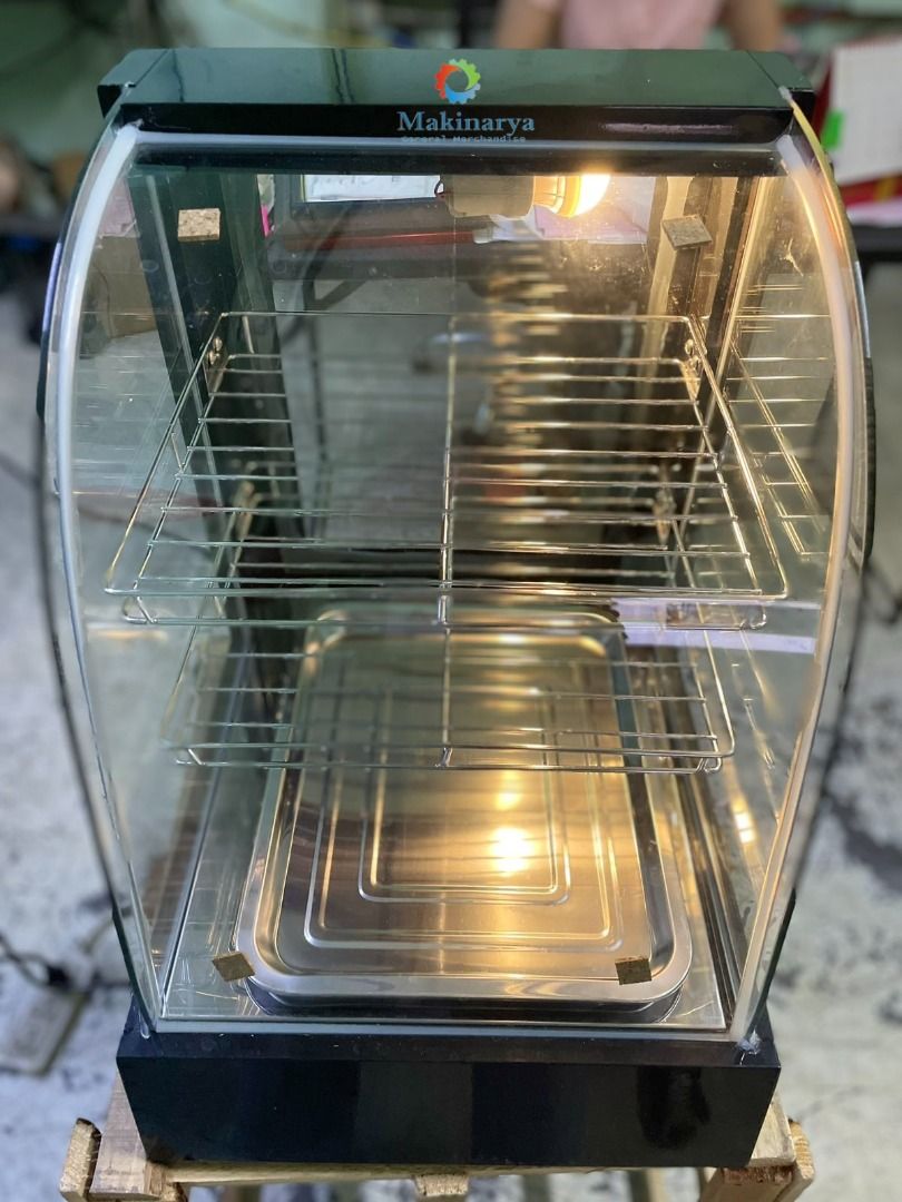 Food Display Warmer 3 layers (Category: Food Organization & Storage) located in Manila. Submitted by makinaryageneral.merchandise (Listing ID 1420960838, Image 1). Description: Model :1P-Black Power :0.3KW Voltage :220v/60Hz Temperature :0-70°C Inner Dimension :27x30cm Out Side Dimension :37x42x52cm Weight :14kgs .