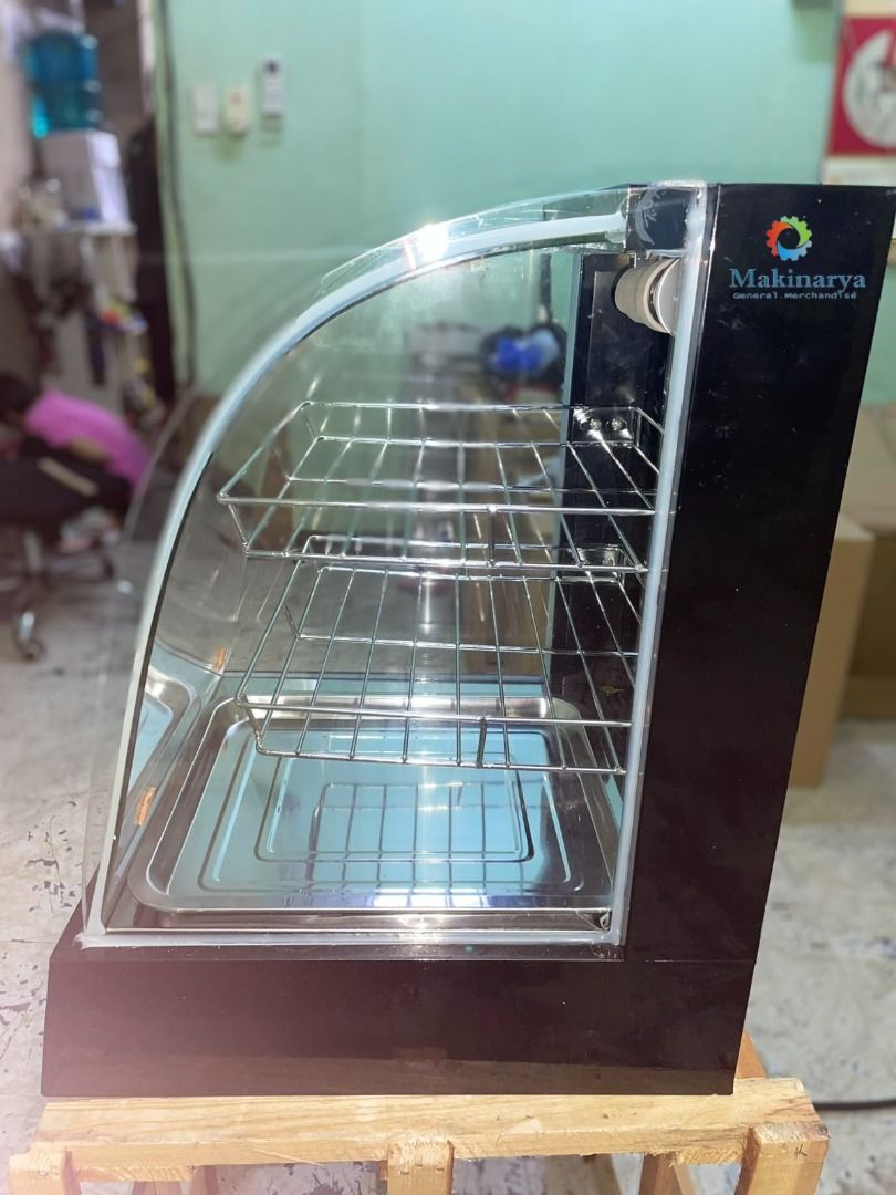 Food Display Warmer 3 layers (Category: Food Organization & Storage) located in Manila. Submitted by makinaryageneral.merchandise (Listing ID 1420960838, Image 3). Description: Model :1P-Black Power :0.3KW Voltage :220v/60Hz Temperature :0-70°C Inner Dimension :27x30cm Out Side Dimension :37x42x52cm Weight :14kgs .