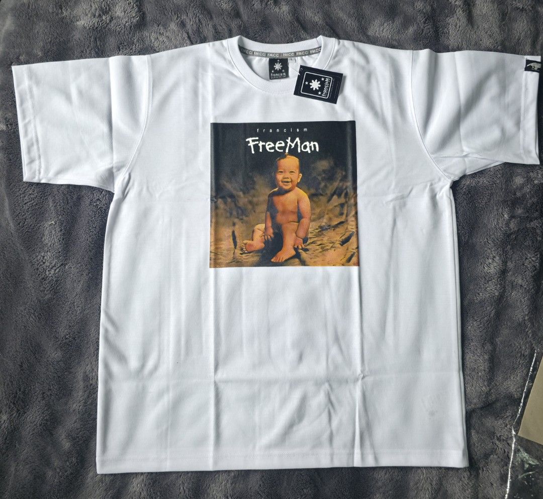 FrancisM FreeMan T-shirt size Large (Category: Tshirts & Polo Shirts ) located in Paranaque City. Submitted by jc0908 (Listing ID 1421116609, Image 1). Description: - Francis M Clothing -FreeMan White Shirt Colorway - Size: L - Condition: Brand new, with tag - Packaging: Original.