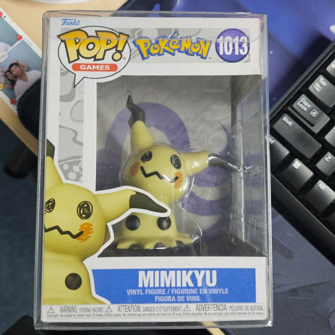 Funko Pop! Pokemon Gengar & Mimikyu Figures (Category: Designer & Blind Box Toys) located in Manila. Submitted by grrde (Listing ID 1421115496, Image 2). Description: - Funko Pop! figures featuring Pokemon characters Gengar and Mimikyu. - Includes: - Gengar Ectoplasma (1031) in original box. - Mimikyu (1013) in original box. - Gengar figure with tongue out. - Pokemon card. Take all price is 3800, using the funds to pay off things. Might not be to