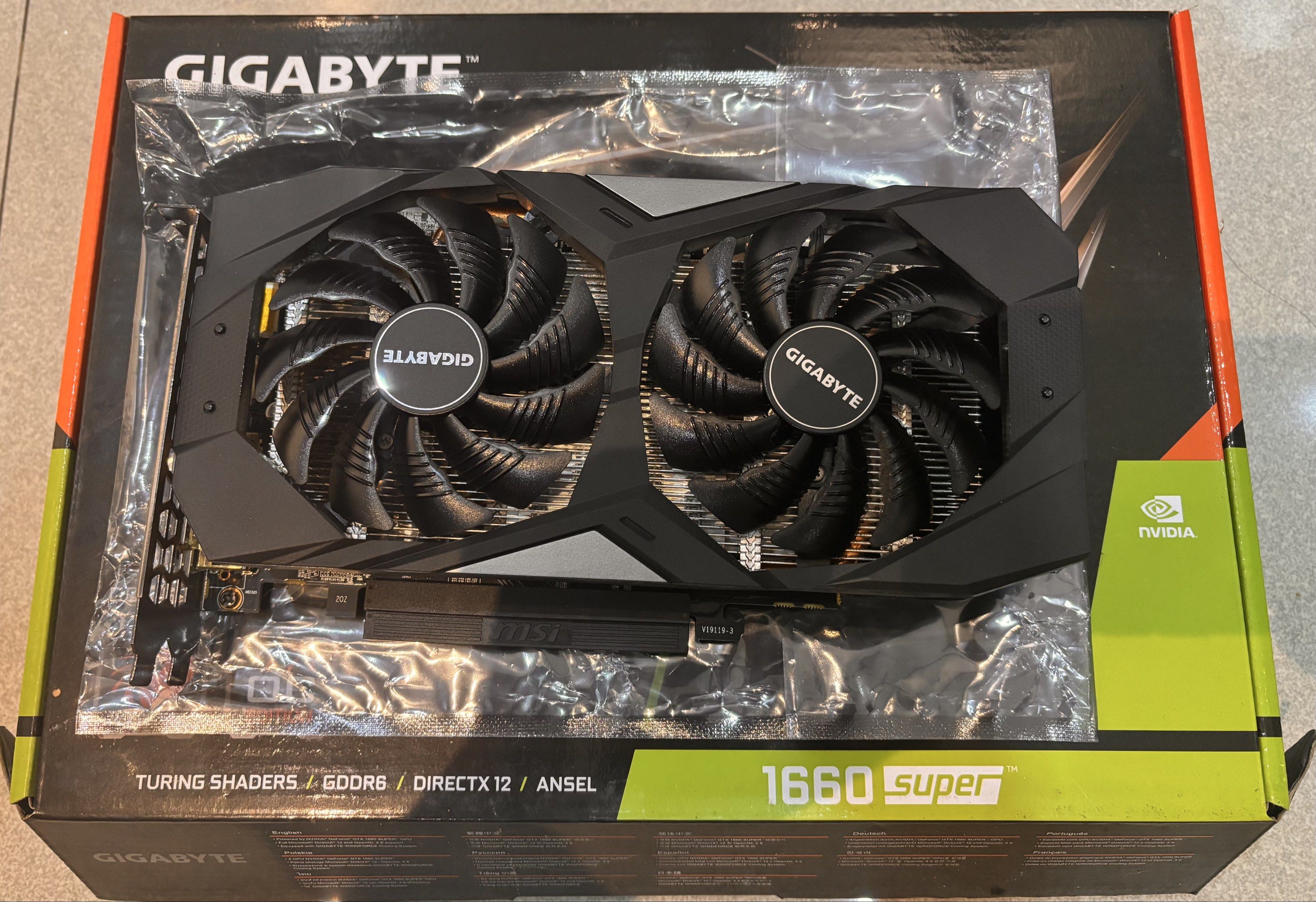 Gigabyte 1660 Super (Category: Computer Parts) located in Manila. Submitted by keingkeing11 (Listing ID 1421021152, Image 2). Description: RFS: Decluttering.