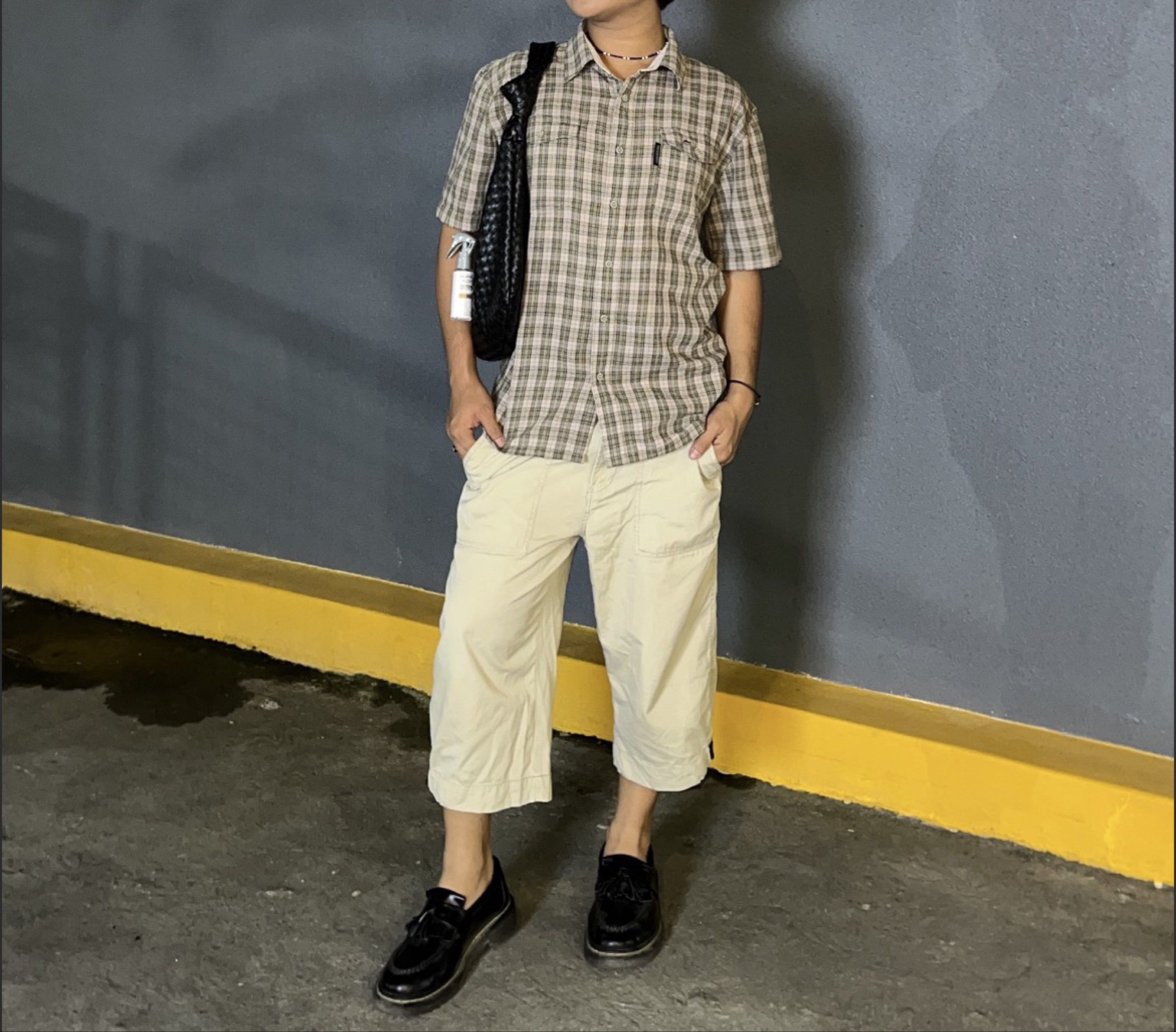 holiday out plaid short sleeve button down polo (Category: Formal Shirts) located in Apalit. Submitted by jd.eclutters (Listing ID 1420891291, Image 2). Description: ➫ wore once; good as new ➫ vintage vibe ➫ presko material ➫ unisex ➫ fits XL-XXL ➫ rfs: nasa closet lang hehe 📍Apalit, Pampanga 🧾 Gcash 📦 J&T 💌 dm for nego & more infos! happy shopping! 🛒⋆⭒˚.⋆.