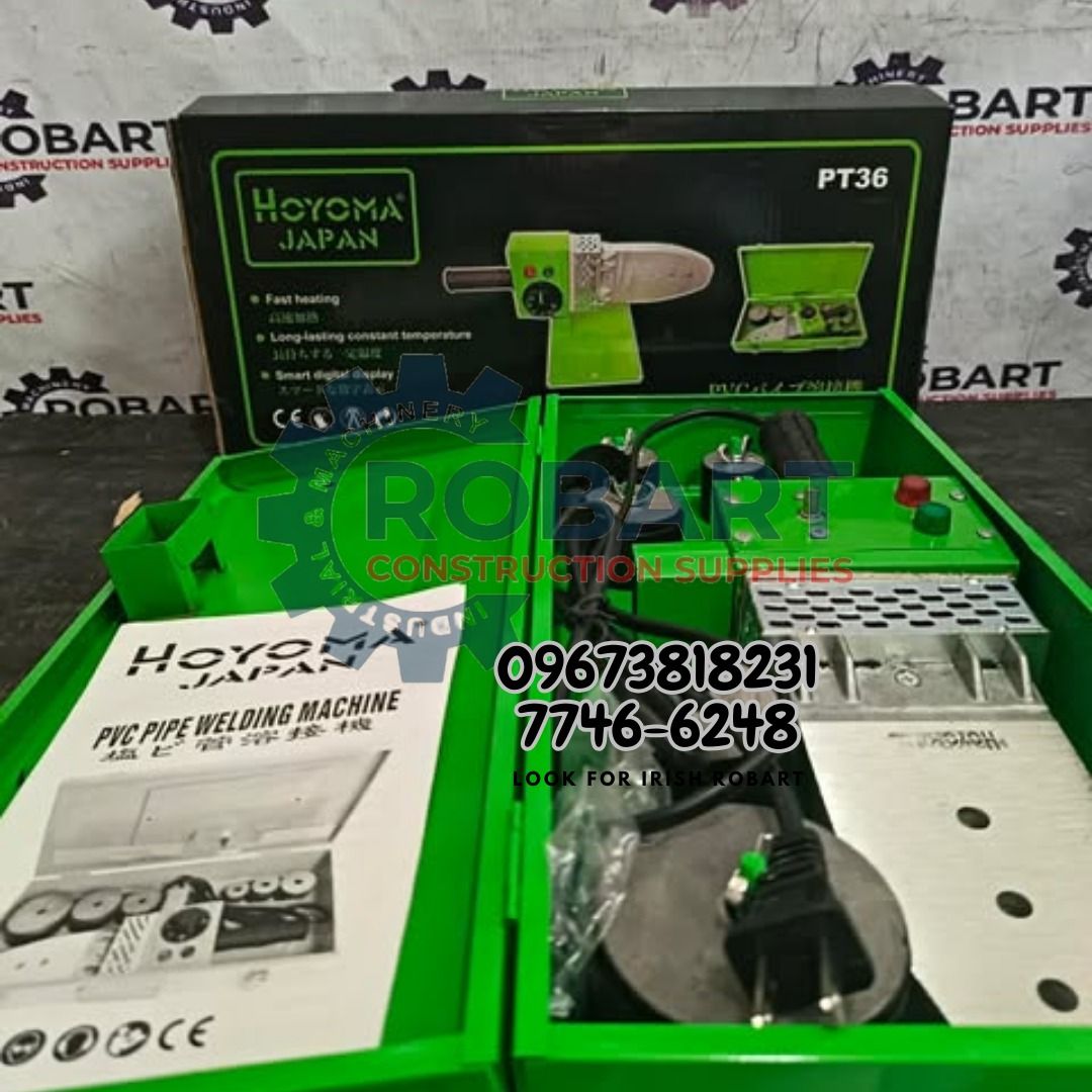 Hoyoma PPR fusion machine (Category: Construction Tools & Equipment) located in Manila. Submitted by irishrobart_22 (Listing ID 1420946724, Image 1). Description: Hoyoma PPR fusion machine Size: 1/2-2" 𝑹𝑶𝑩𝑨𝑹𝑻 𝑪𝑶𝑵𝑺𝑻𝑹𝑼𝑪𝑻𝑰𝑶𝑵 𝑺𝑼𝑷𝑷𝑳𝑰𝑬𝑺 #RobartConstructionSupplies #constructionmaterials 🔵100% Trusted Supplier 🔵Competitive Price 🔵𝑾𝒆 𝒂𝒓𝒆 𝑫𝑻𝑰 𝑹𝒆𝒈𝒊𝒔𝒕𝒆𝒓𝒆𝒅 & 𝑩𝑰𝑹 𝐀𝐂𝐂𝐑𝐄𝐃𝐈𝐓𝐄𝐃 Products: ▫️Machinery ▫️El